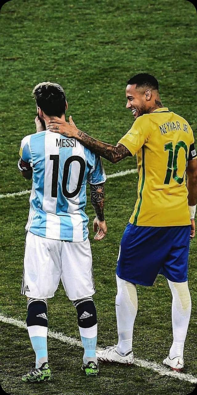 Hai tay đánh đàn giữa Messi và Neymar trên một nền xanh đặc trưng của đội Barca sẽ khiến bạn cảm thấy như đang ngồi trong khán đài Camp Nou thưởng thức màn trình diễn của hai siêu sao này. Tối giản và tinh tế, hình nền này là lựa chọn hoàn hảo cho những fan Barca yêu thích Messi và Neymar.