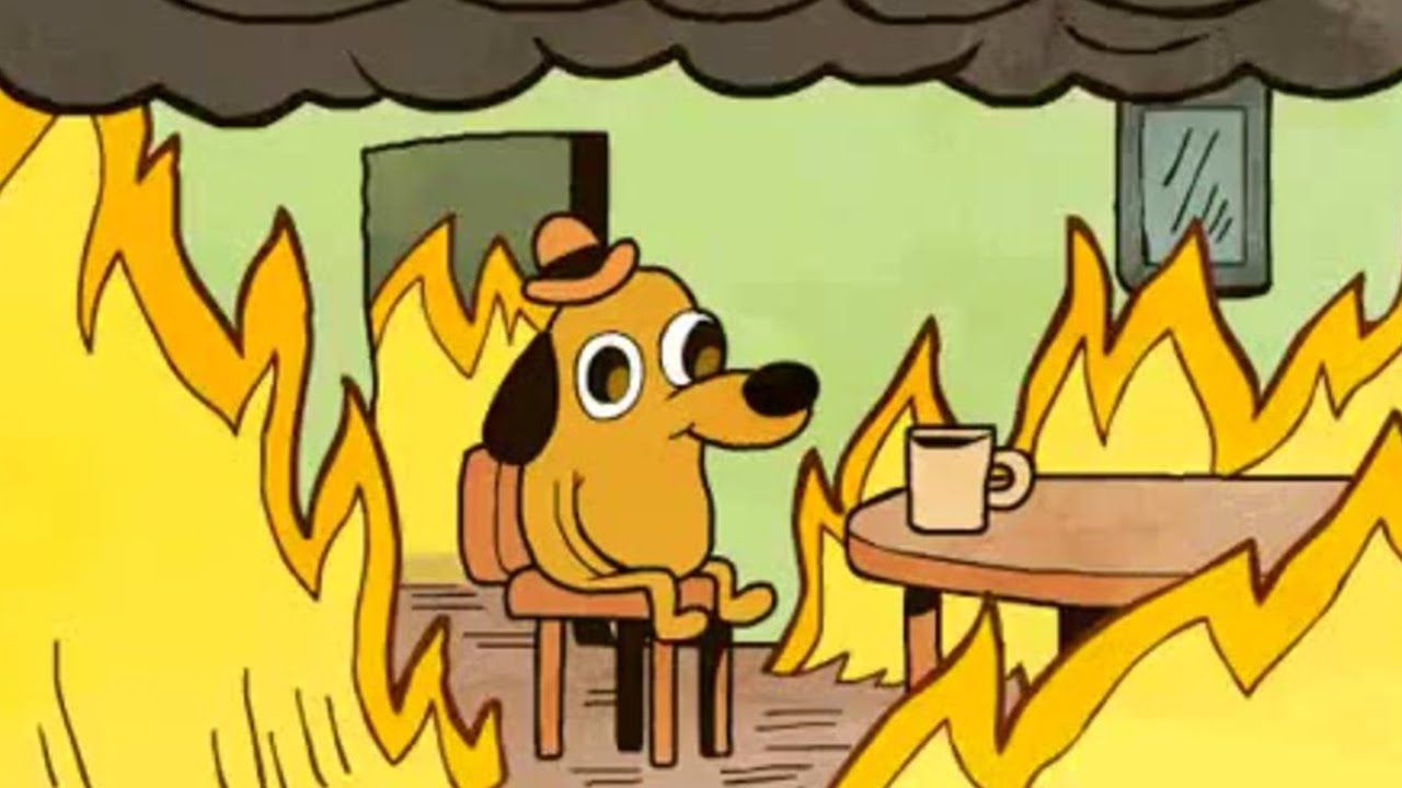 This Is Fine Wallpaper Free This