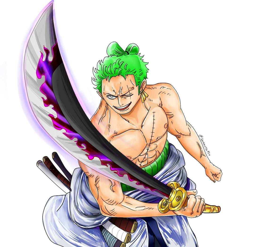 One Piece Chapter 953 Hiyori Kozuki and Zoro Enma by Amanomoon on