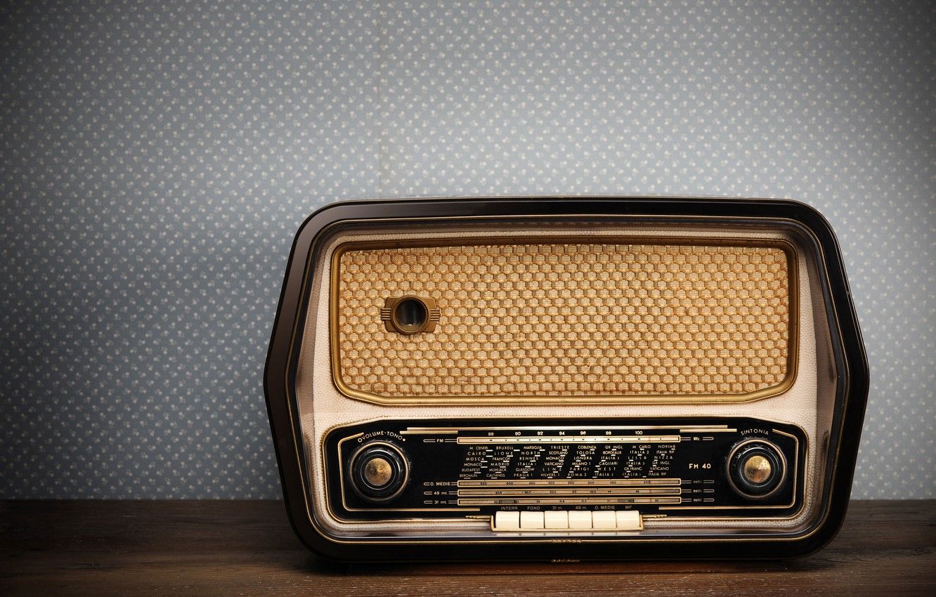 Wallpaper style, retro, old radio .goodfon.com