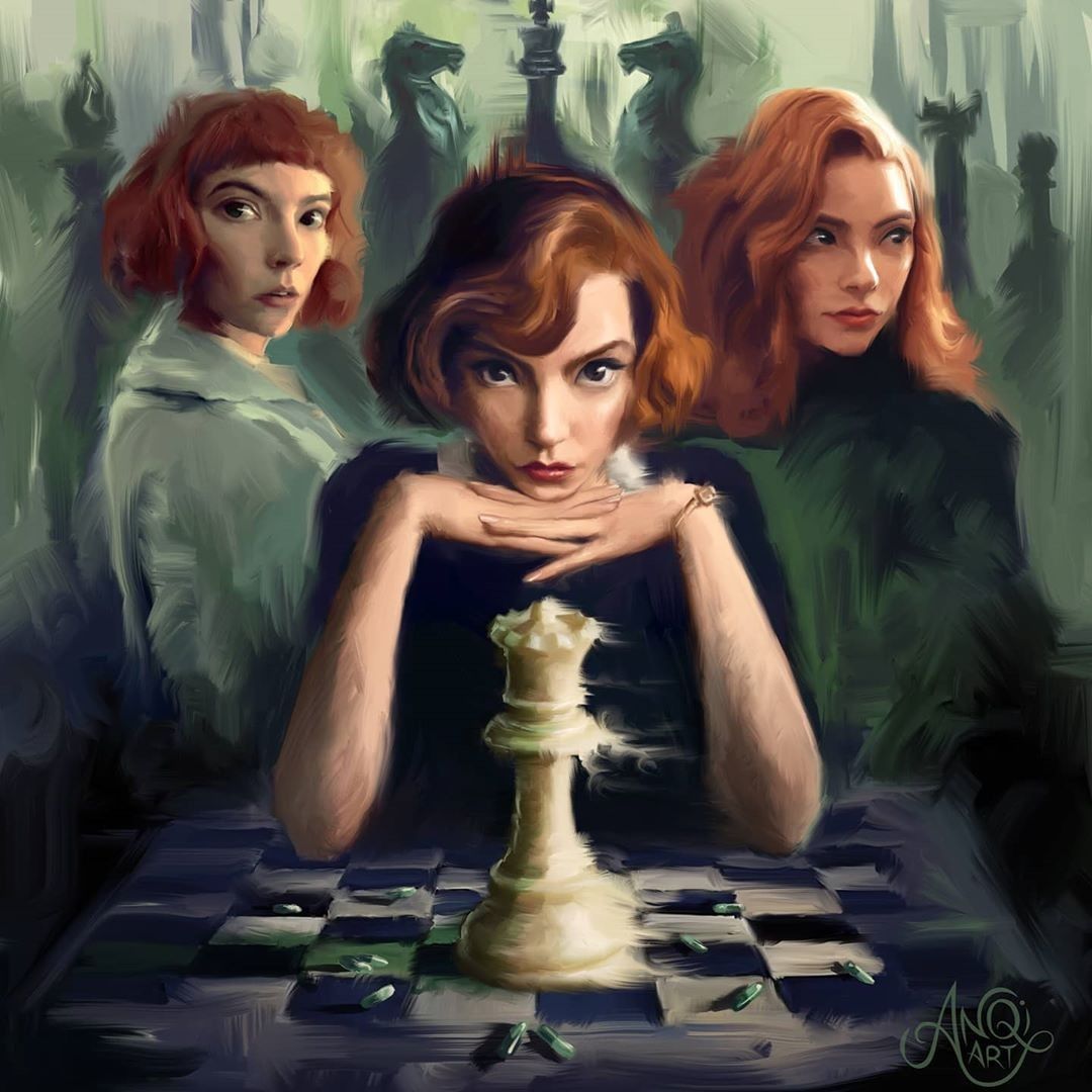 The Queen´s Gambit - Digital Painting Wallpapers [1920x1080] :  r/queensgambit