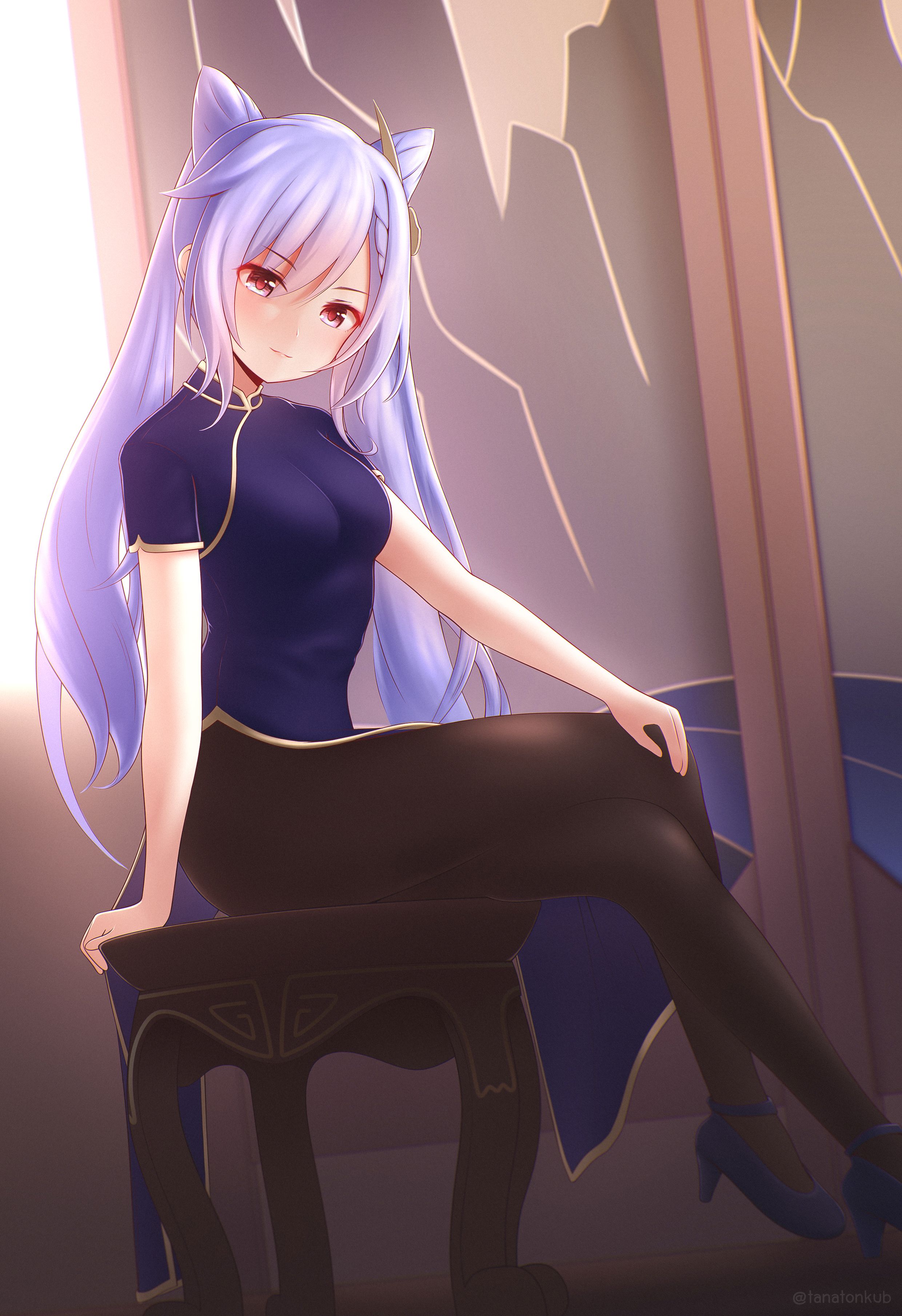 Anime Girls Genshin Impact Keqing .wallha.com