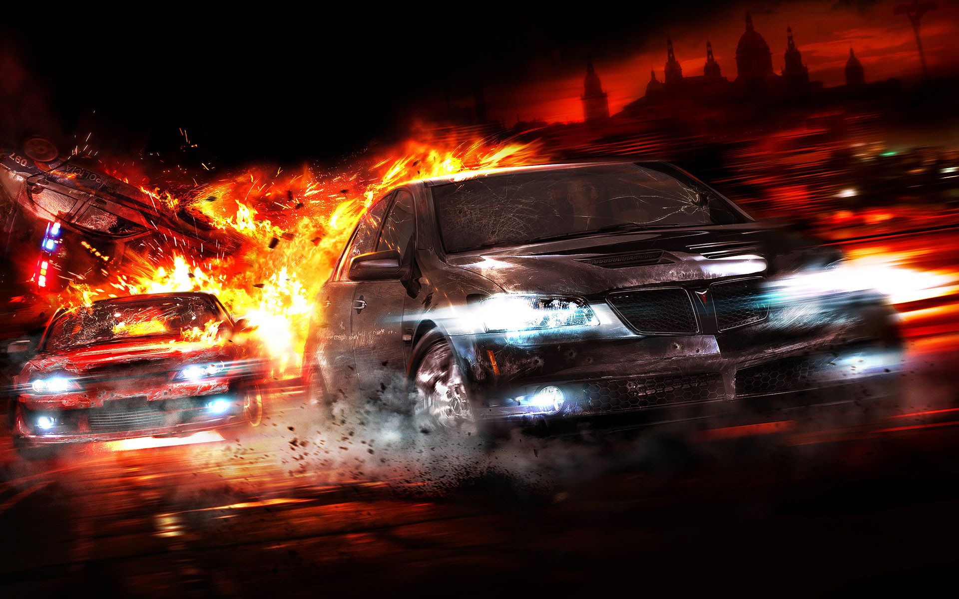 cars, Explosions, Pontiac, Police, Cars .wallup.net