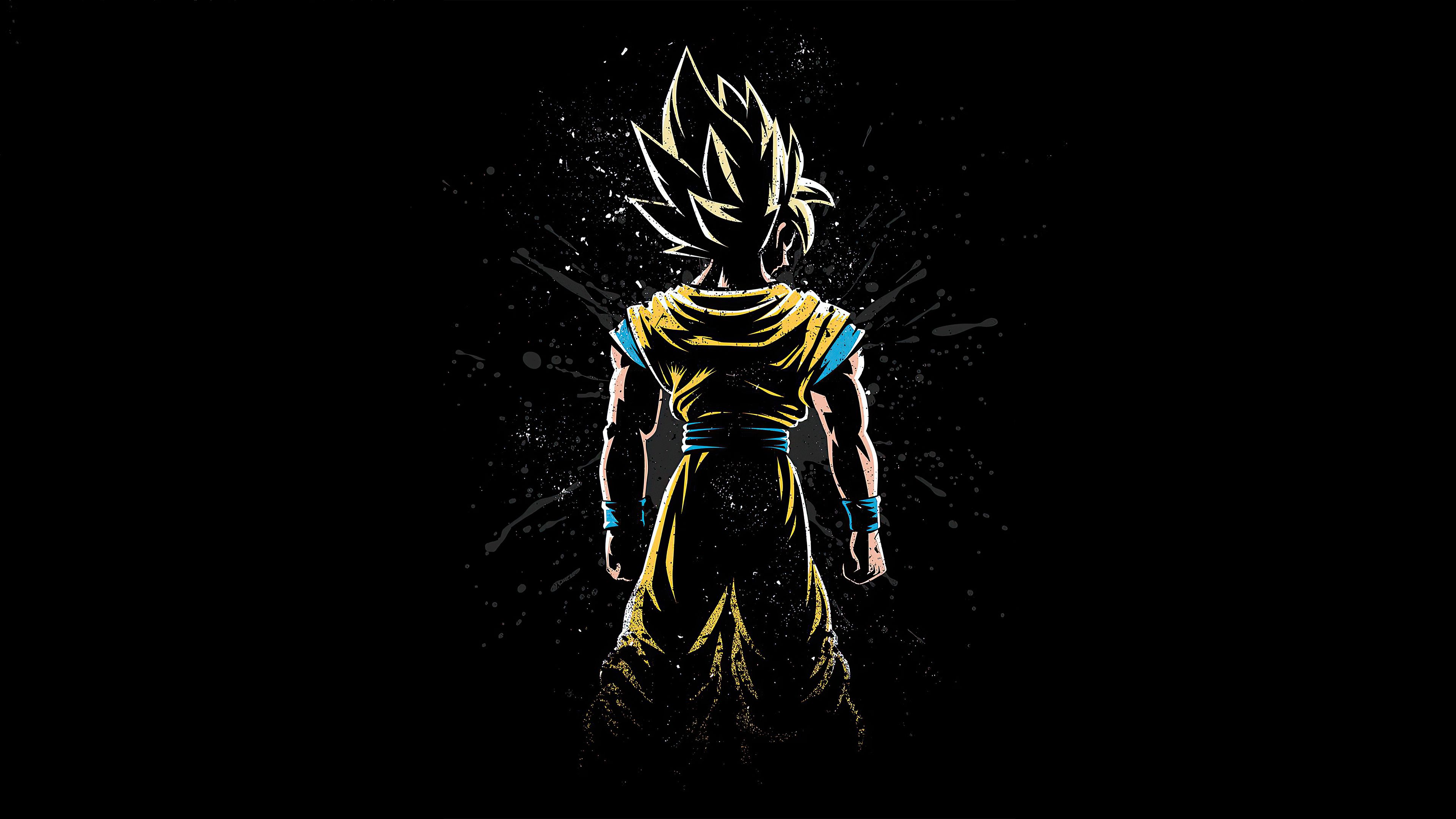 Goku Back, HD Anime, 4k Wallpaper .hdqwalls.com