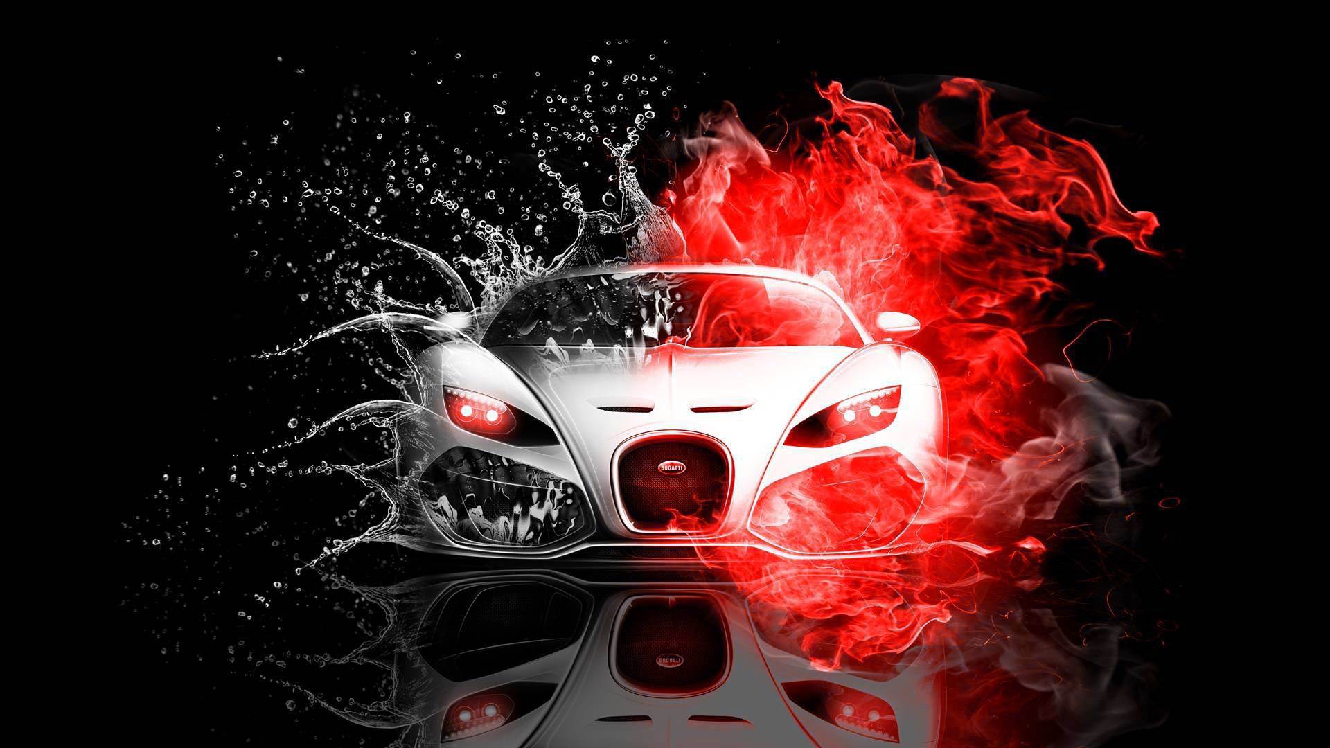 Fire Car Wallpaper