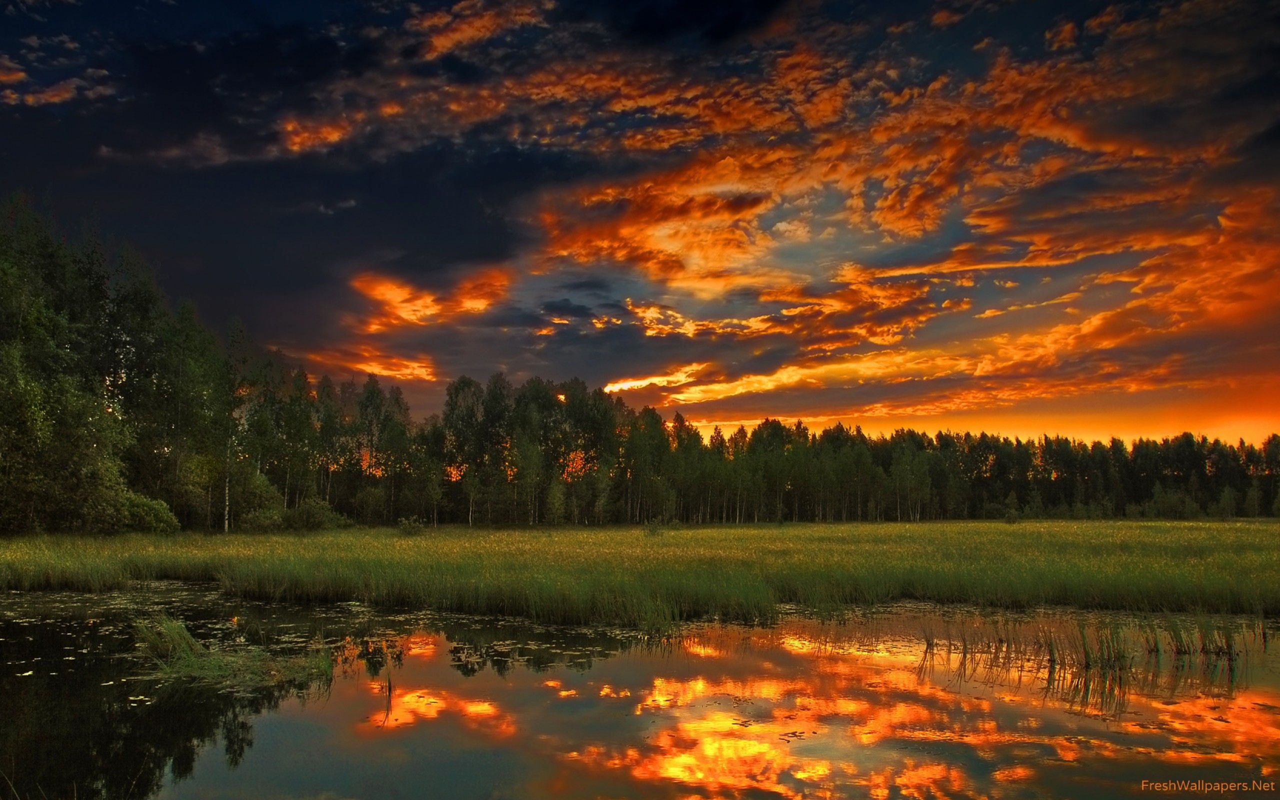 Amazing Landscape Sunset Sky wallpaper .freshwallpaper.net