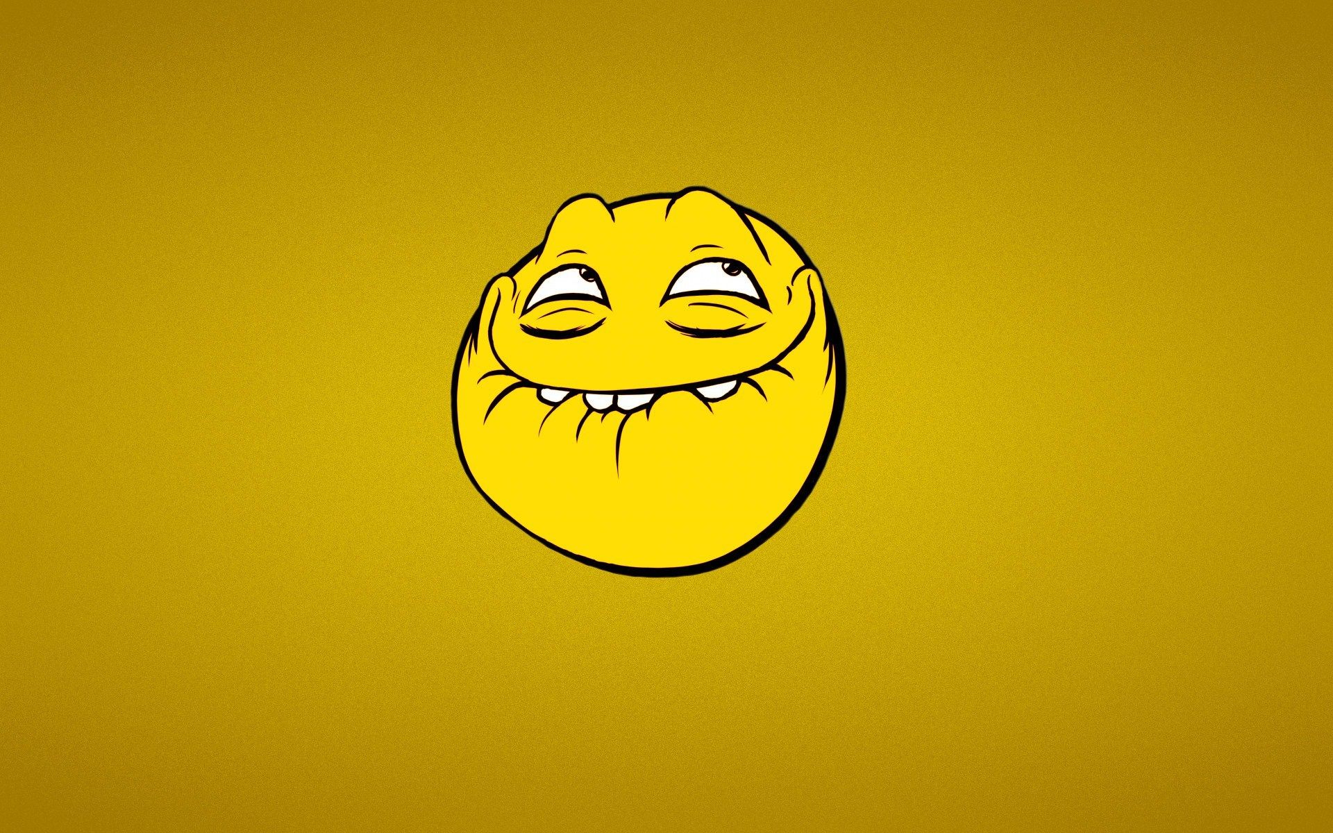 Smile Trollface Yellow Cartoon .eskipaper.com