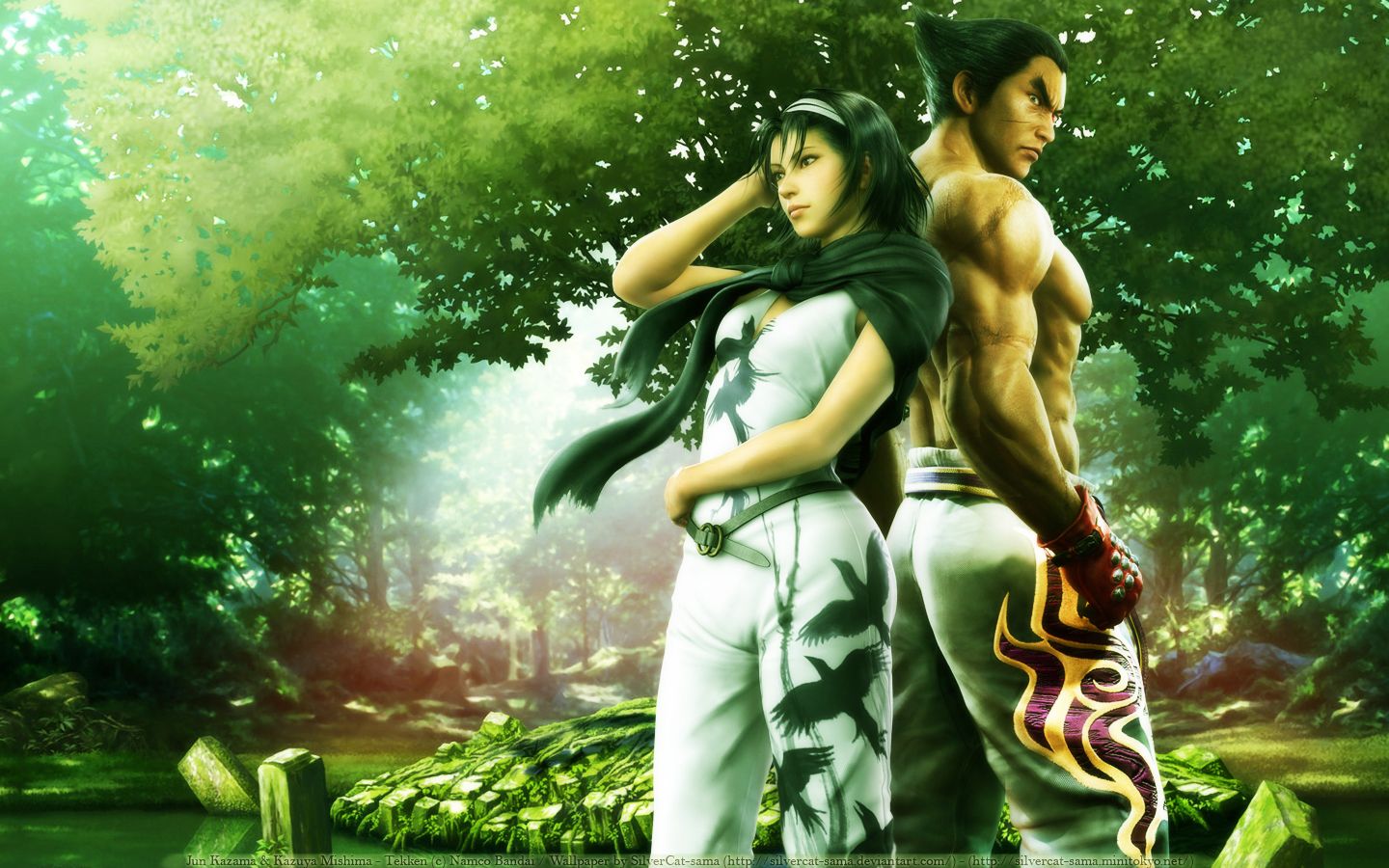 Tekken Wallpaper: Jun and Kazuya ...gallery.minitokyo.