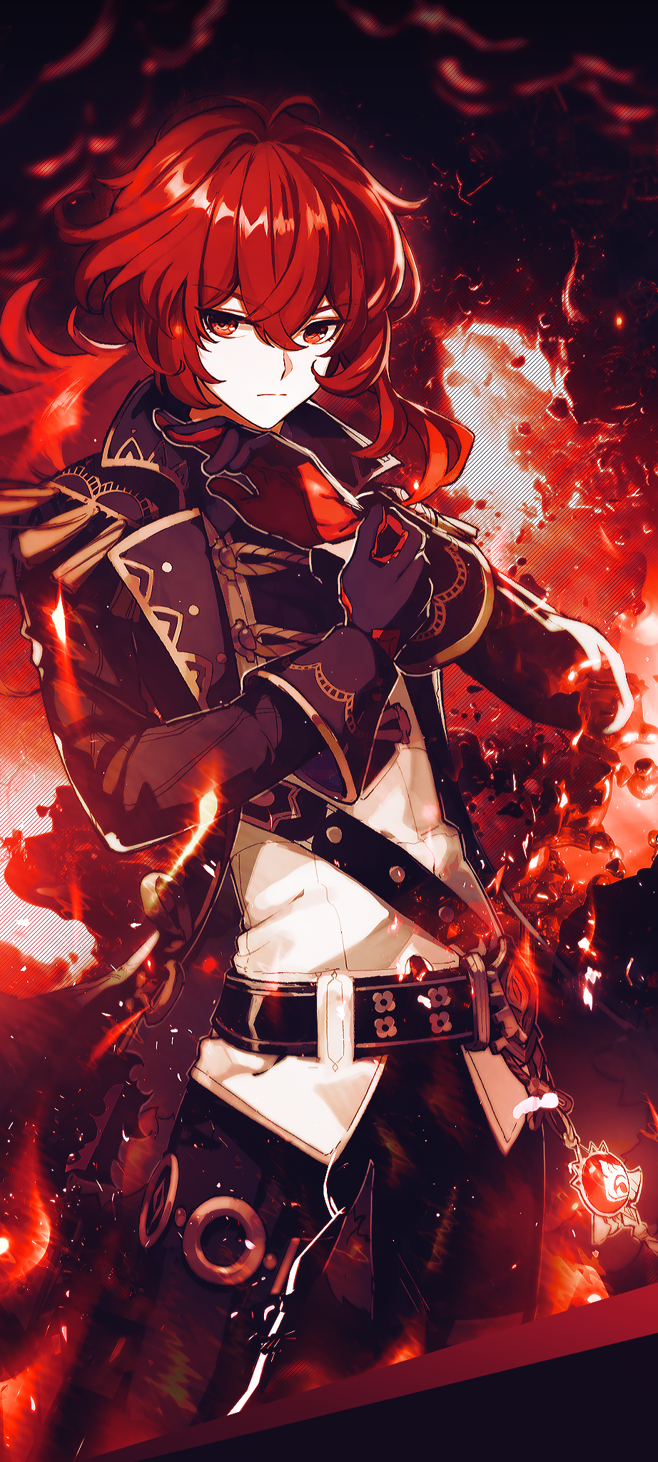 Diluc and Fischl background .reddit.com