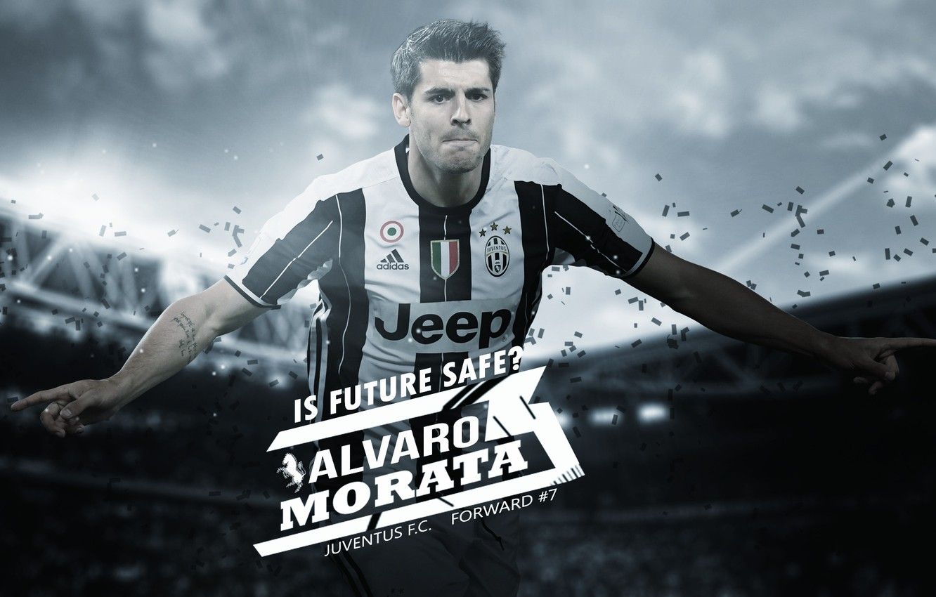 Wallpaper wallpaper, sport, stadium, football, player, Alvaro Morata, Juventus FC, Juventus Stadium image for desktop, section спорт
