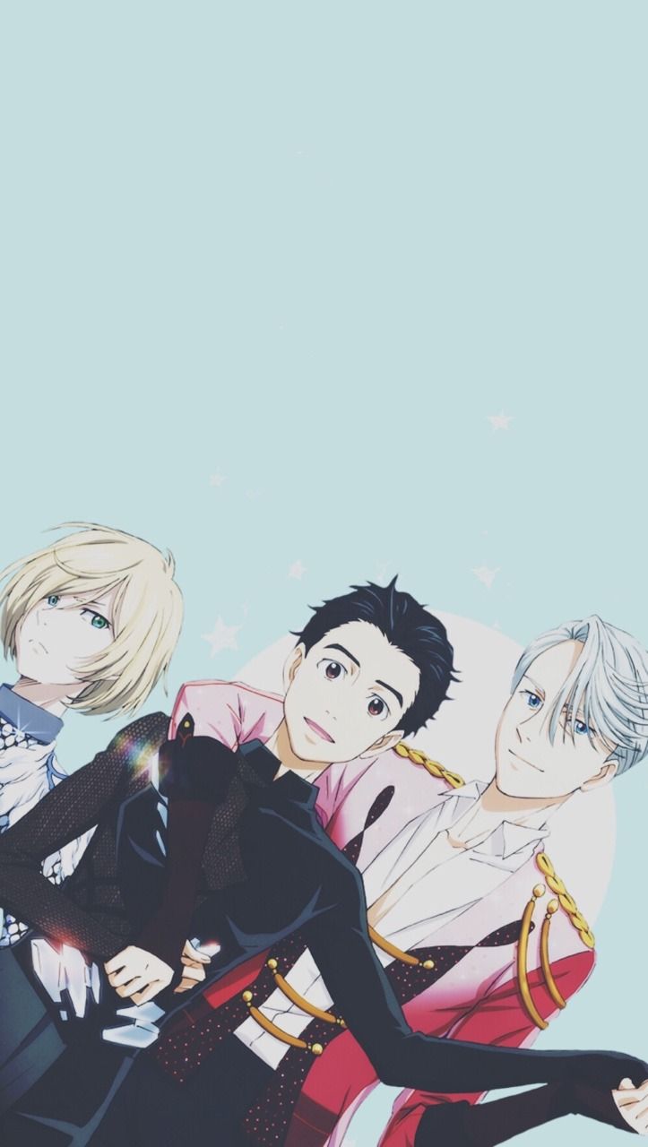 Yuri On Ice, beijo, casal, gelo, HD phone wallpaper