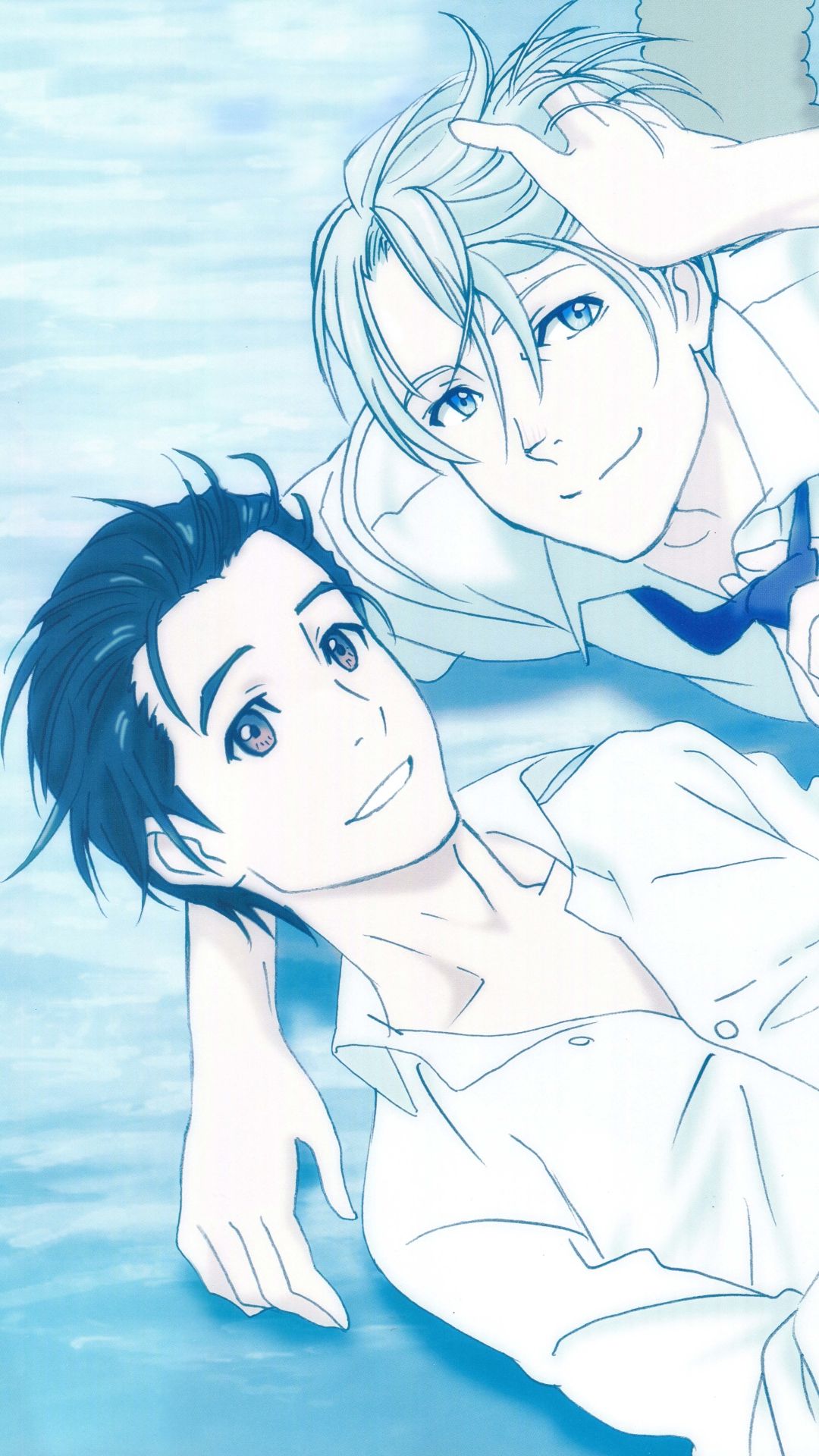 Yuri On Ice, beijo, casal, gelo, HD phone wallpaper