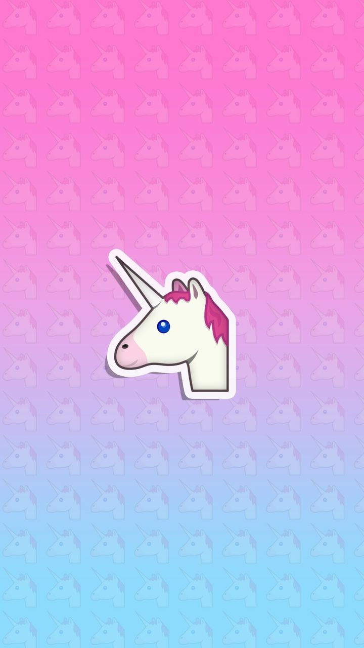 Unicorn Emoji Wallpaper uploaded by .weheartit.com