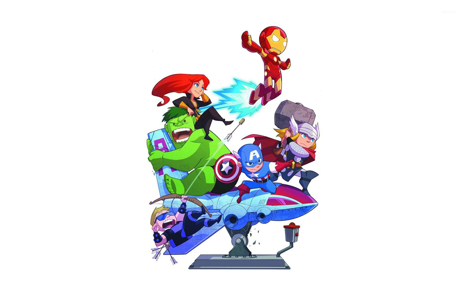 Avengers Cartoon Wallpaper on .wallpaperafari.com