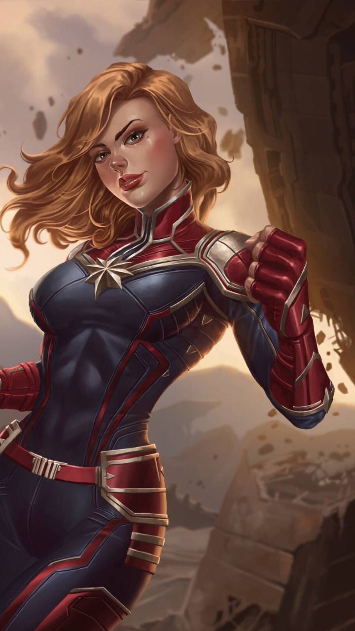 Captain Marvel Anime wallpaper by .zedge.net