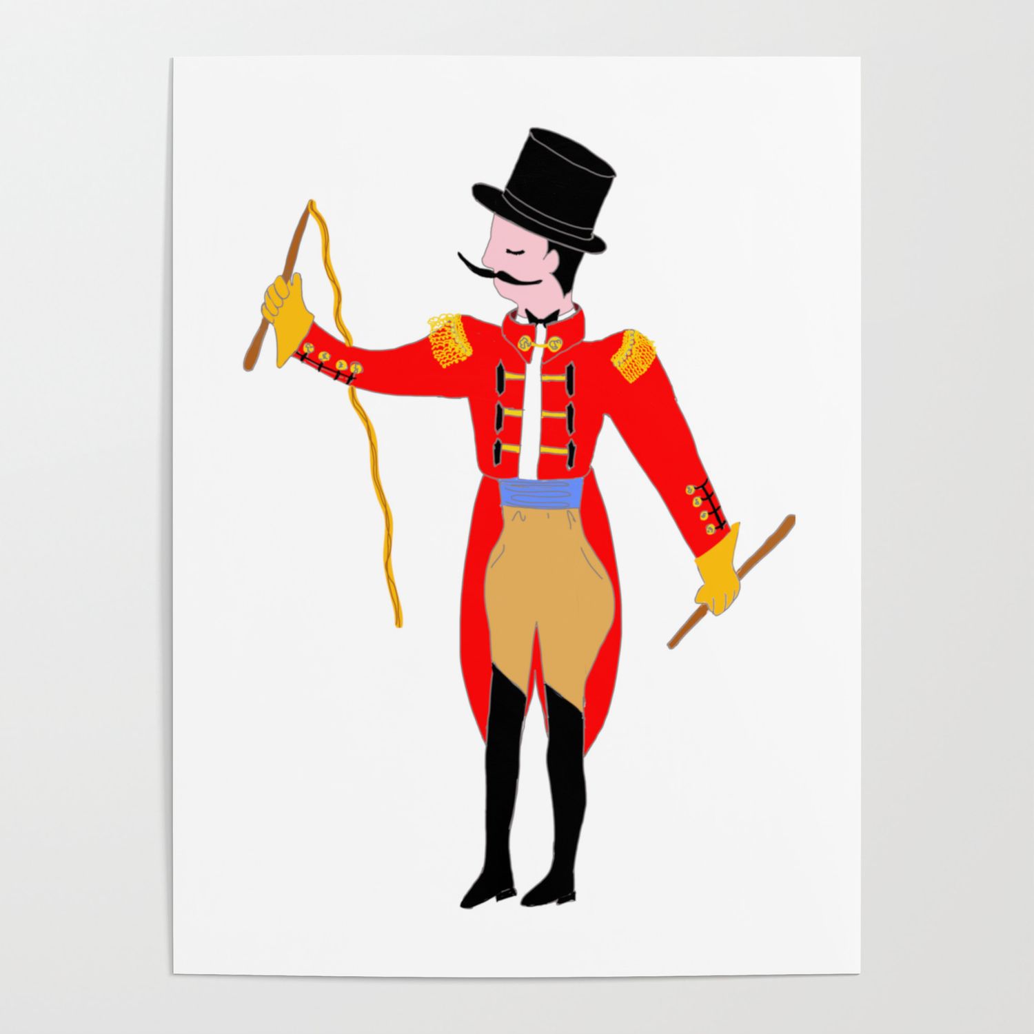 Circus Ring Master Circus Party Poster .society6.com · In stock