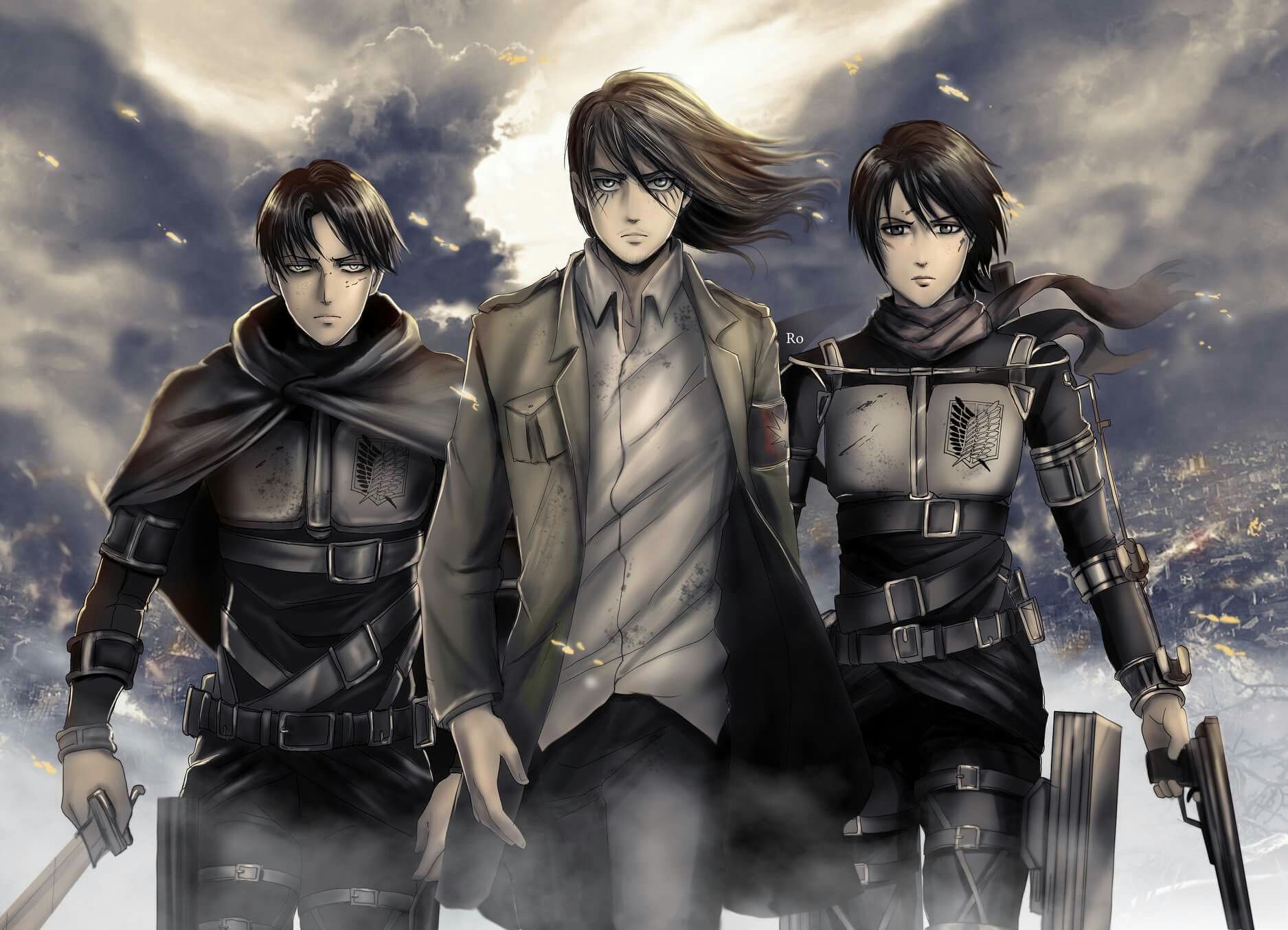 Eren, Mikasa and Levi All grown up and .com