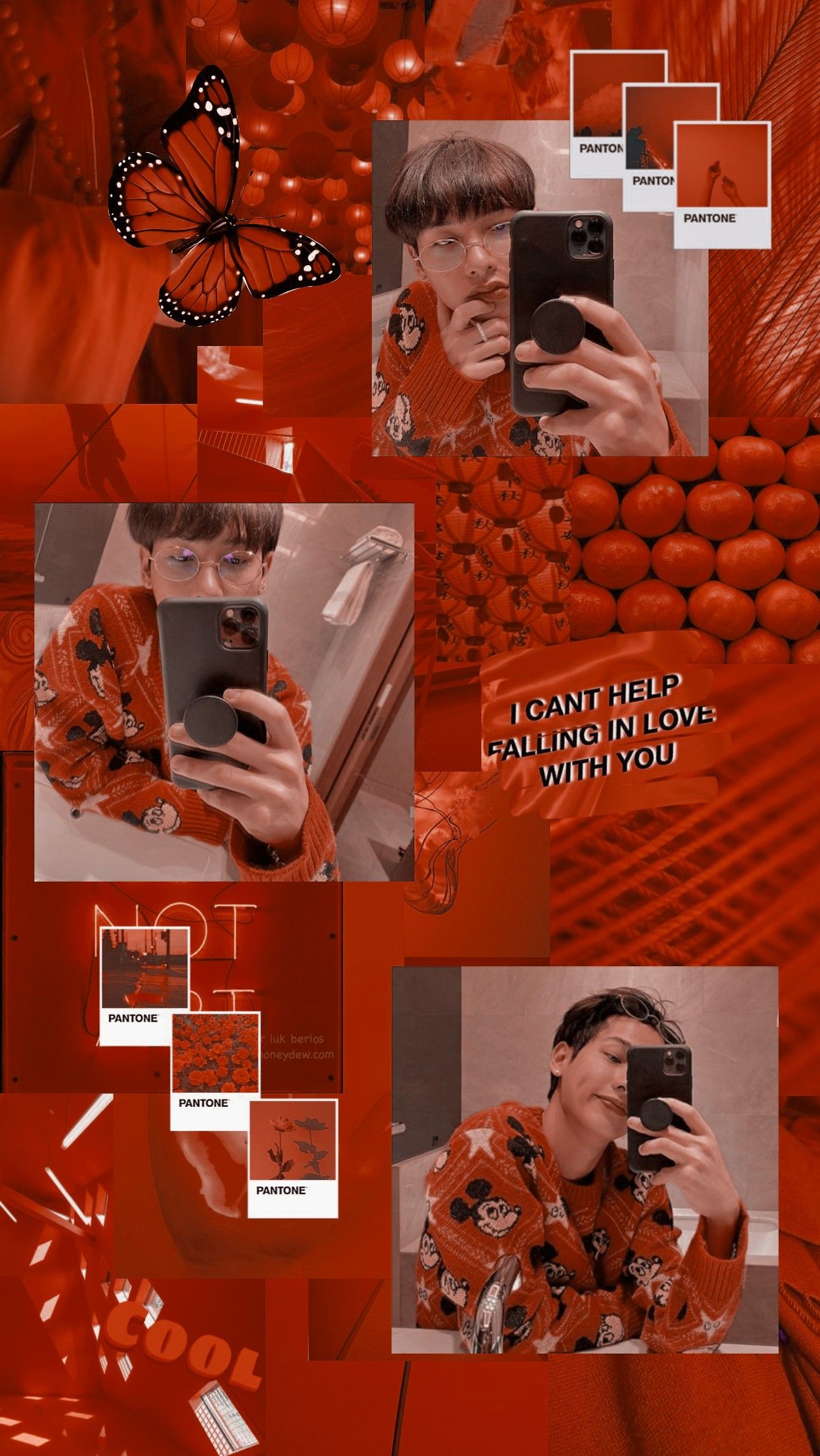 wallpaper orange gun offgun bl Image by .picsart.com