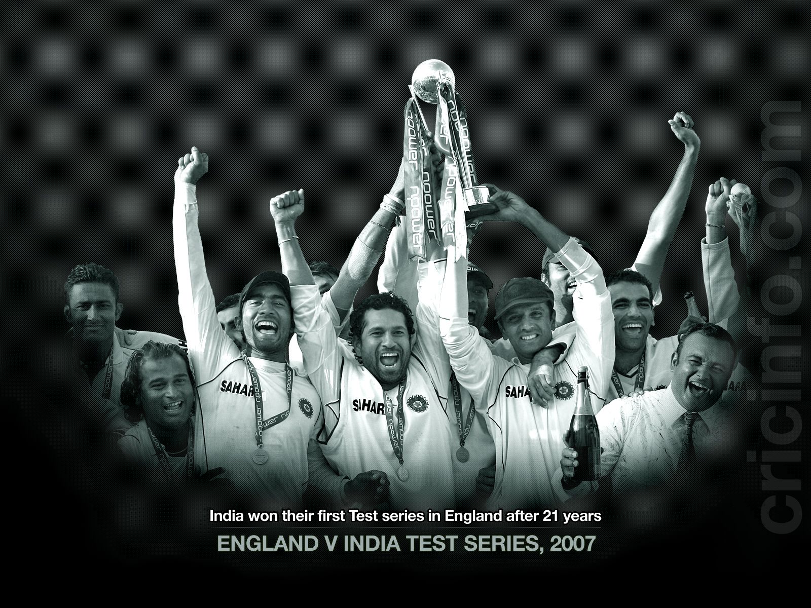 India celebrates the Test Series win .espncricinfo.com