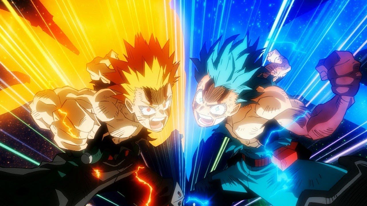 Midoriya and Bakugou vs Nine AMV no Hero Academia Movie Heroes Rising