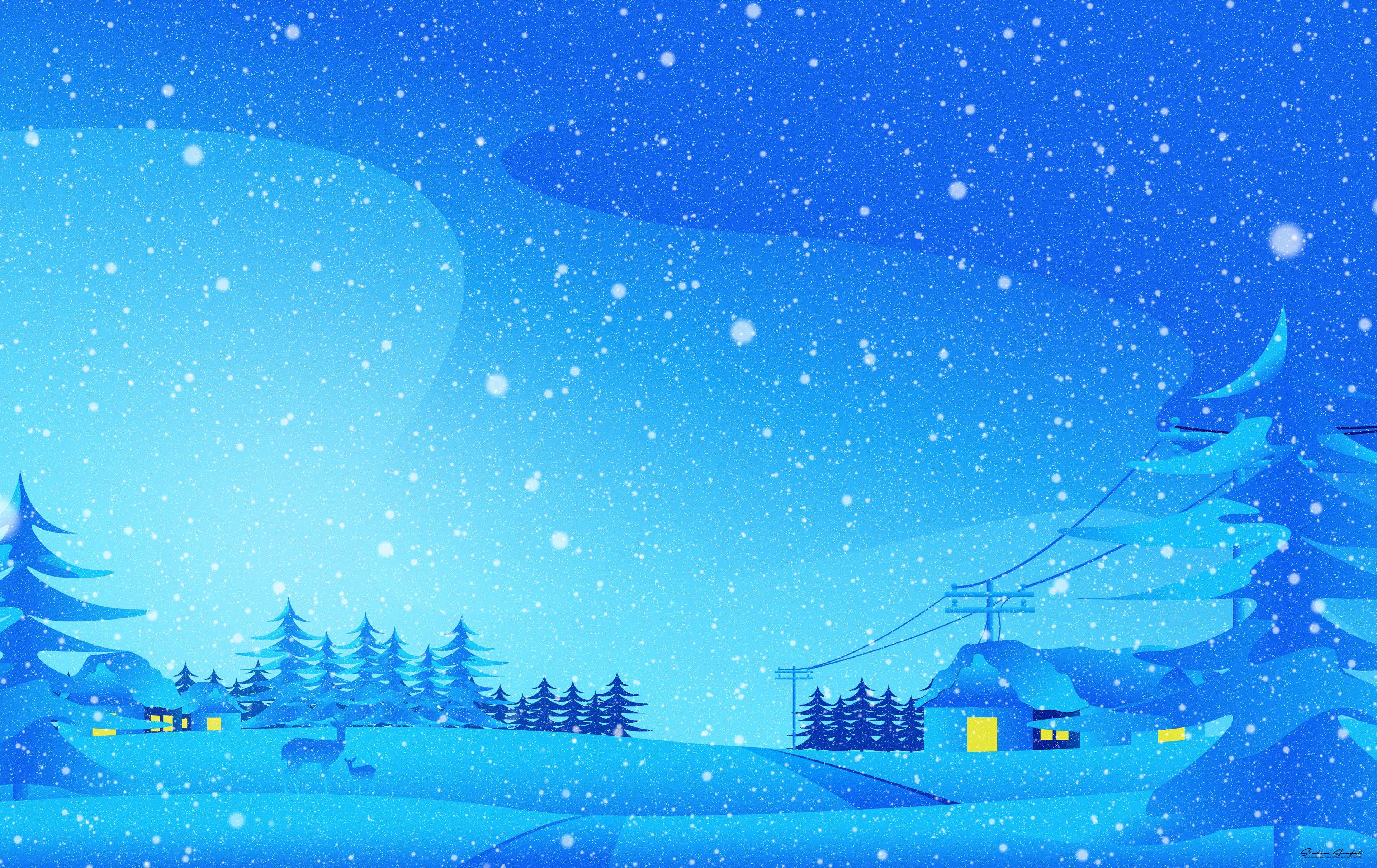 December Winter Digital Art, HD Artist, 4k Wallpaper, Image, Background, Photo and Picture