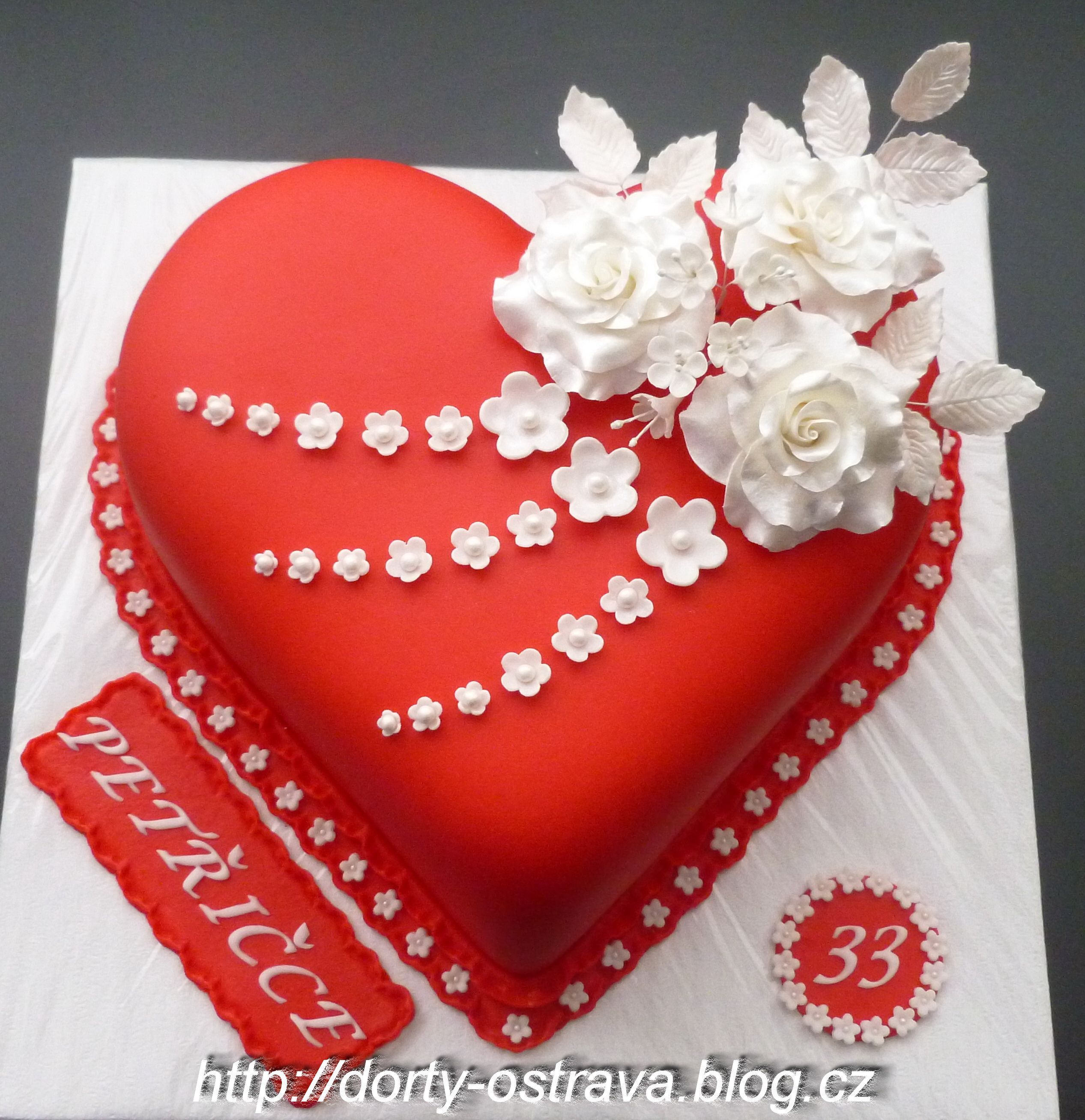 Birthday Cake Photo - Heart birthday .com