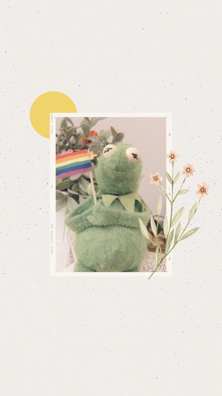 Aesthetic, Flower, And Kermit Image Kermit The Frog