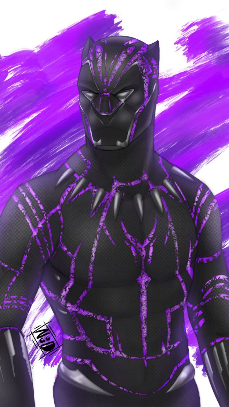 Purple Black Panther Wallpaper .wallpaperaccess.com