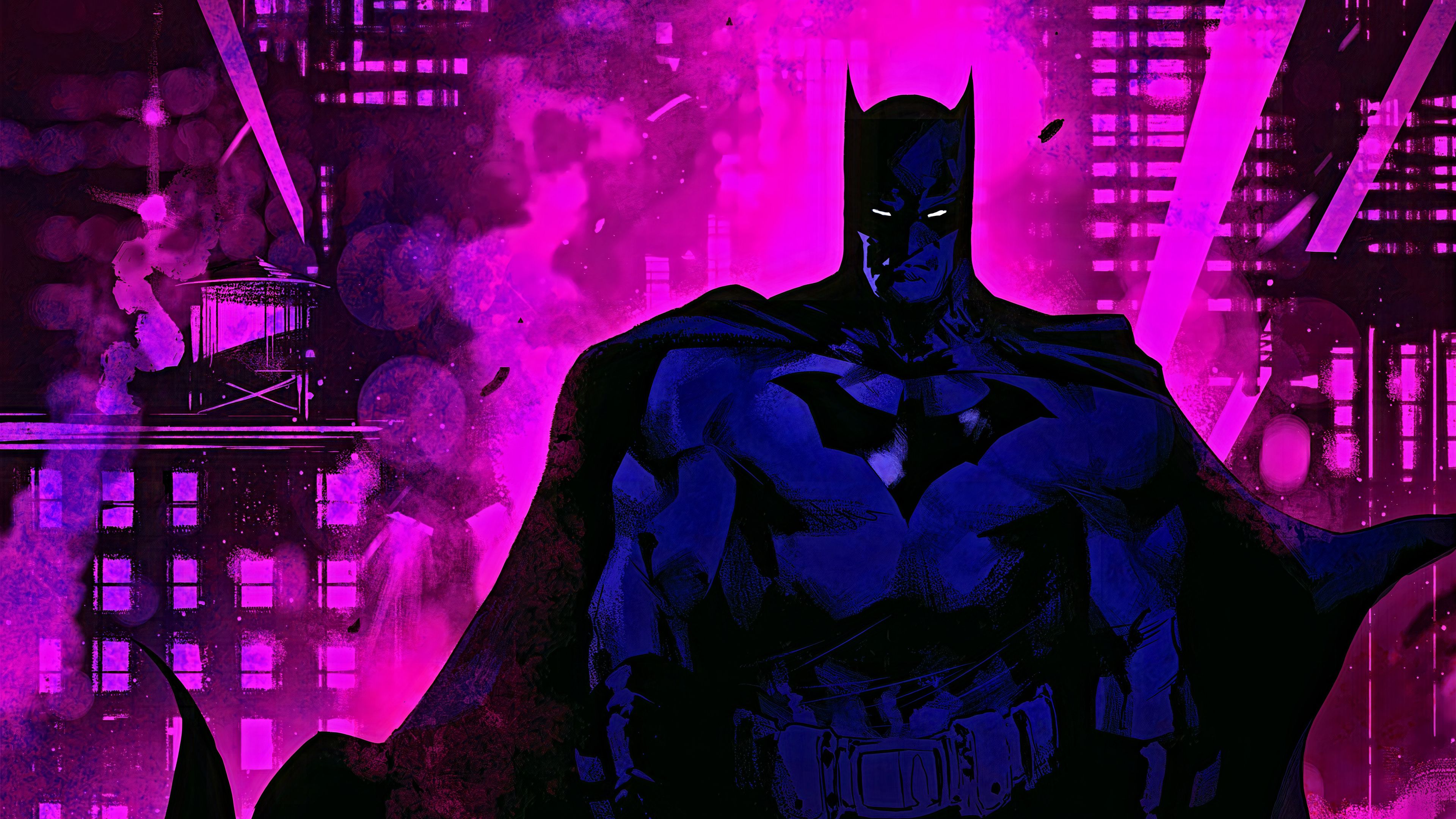 Batman Purple Theme, HD Superheroes, 4k .hdqwalls.com