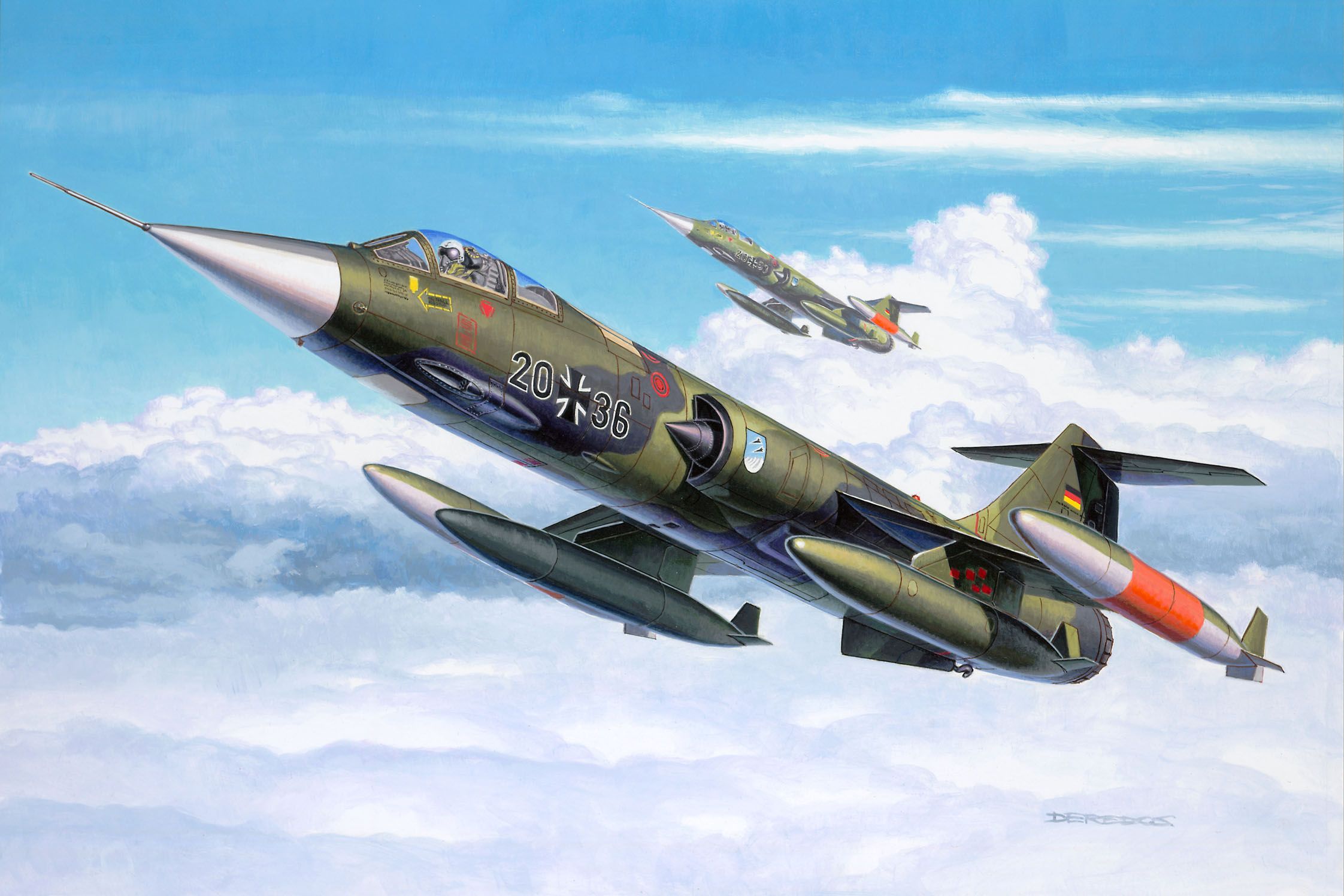 Military Lockheed F 104 Starfighter .wallha.com