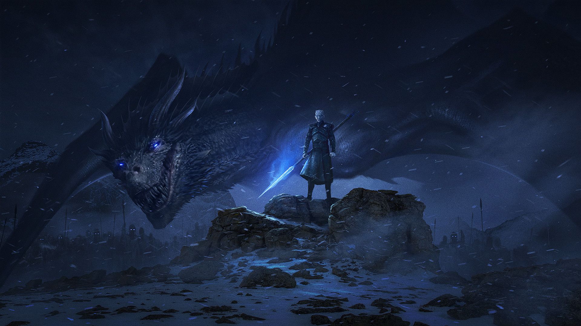 Dragon Night King Game Of Thrones Season 8 Laptop Full HD 1080P HD 4k Wallpaper, Image, Background, Photo and Picture