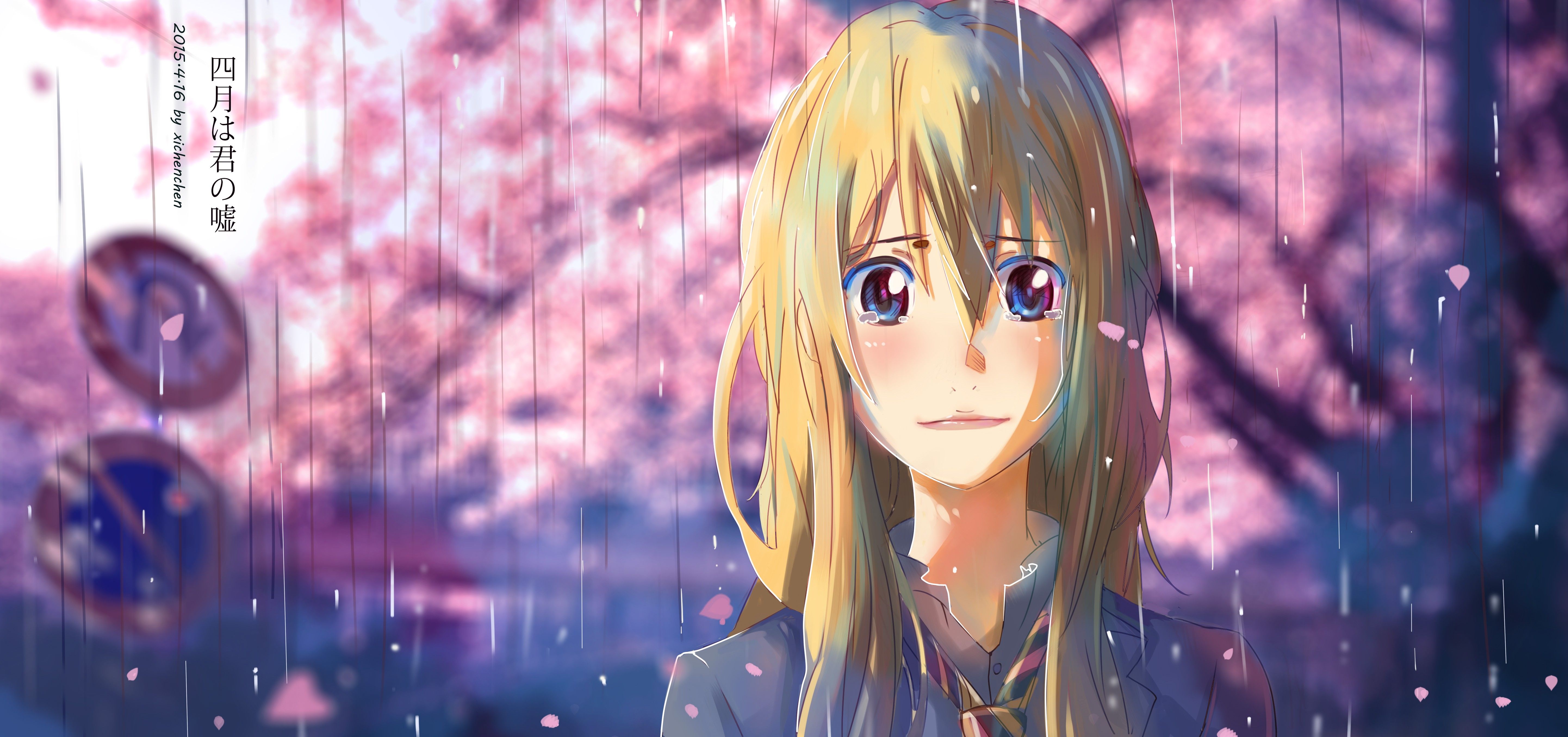 Anime Girls Shigatsu Wa Kimi No Uso .wallha.com