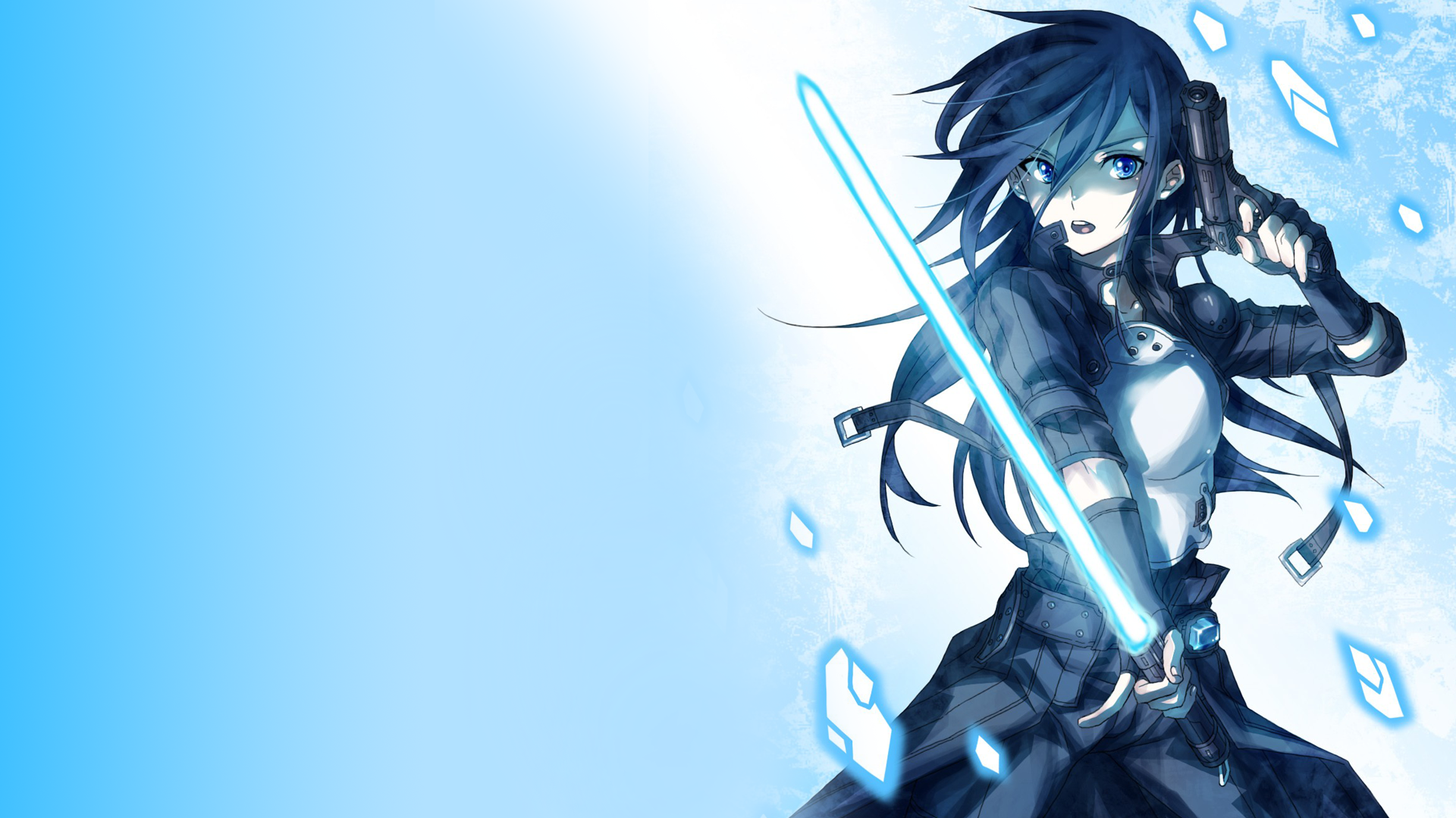 Blue Anime Wallpaper Group Wallpaper House.com