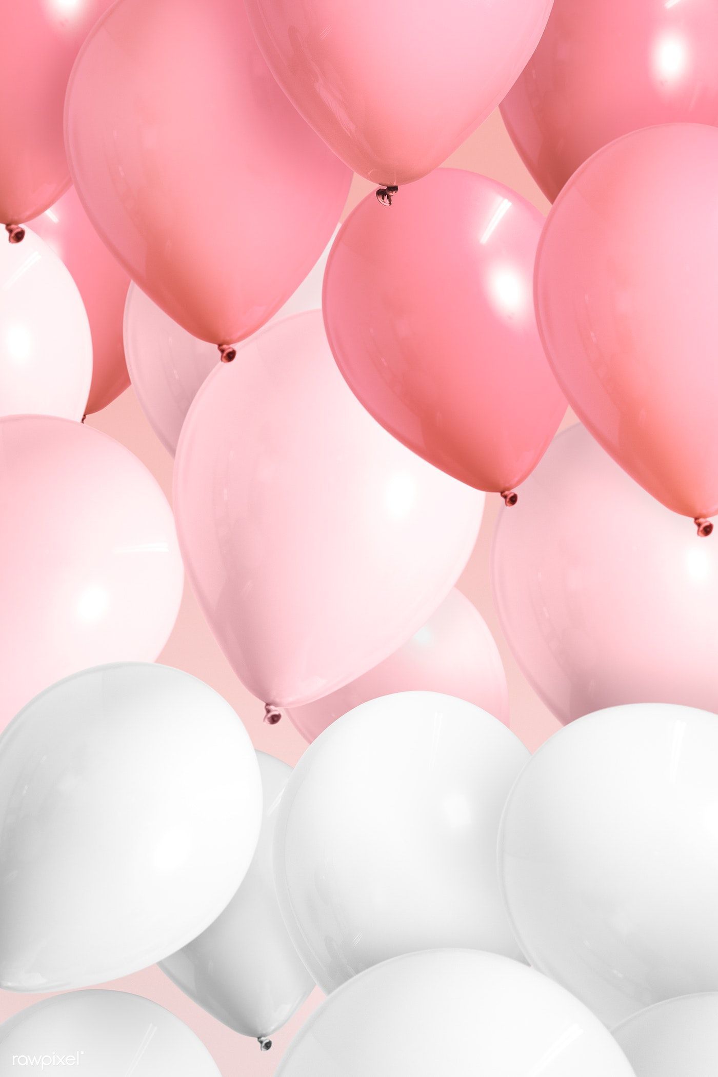 Festive pastel pink balloon wallpaper .com