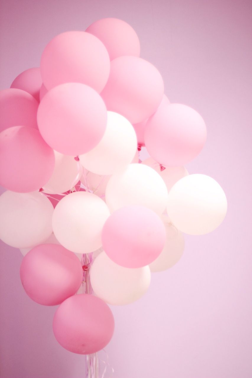 balloons. Pastel pink .com