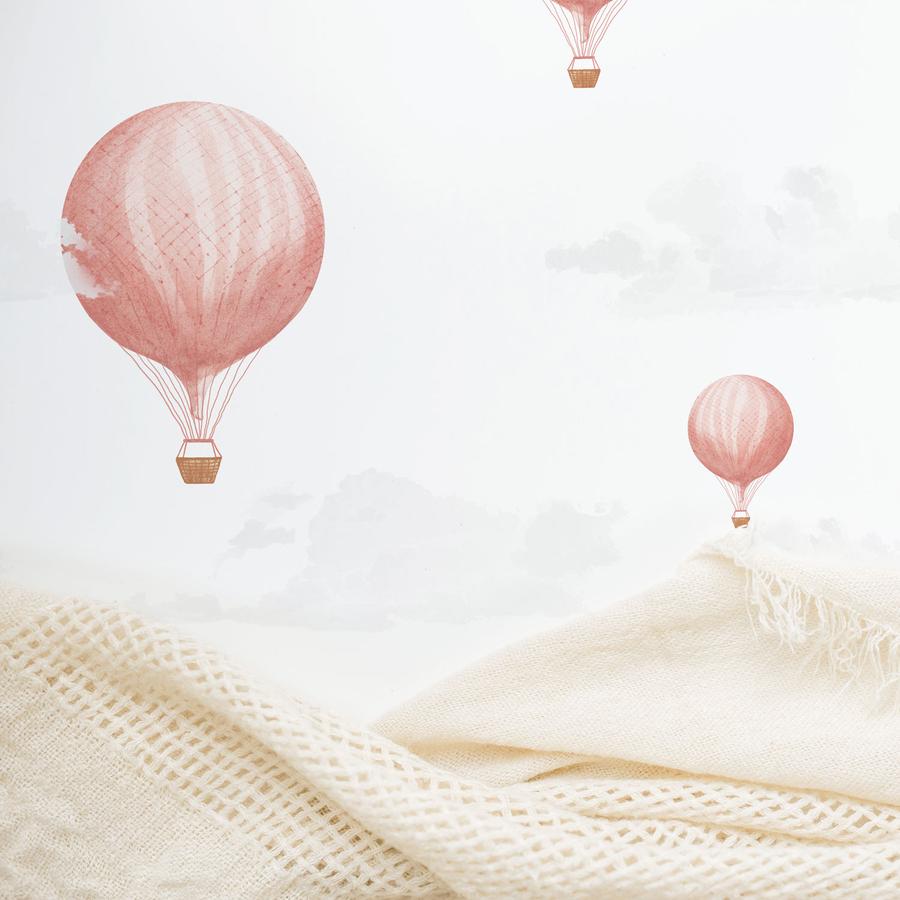 Wallpaper with vintage air balloons .livetteswallpaper.com · In stock