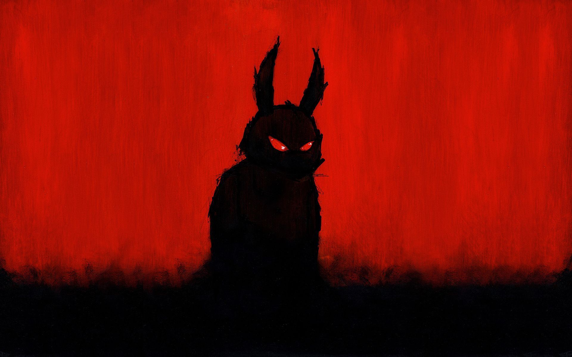 Evil bunny wallpaper. Evil bunny, Red drawings, Drawing creepy