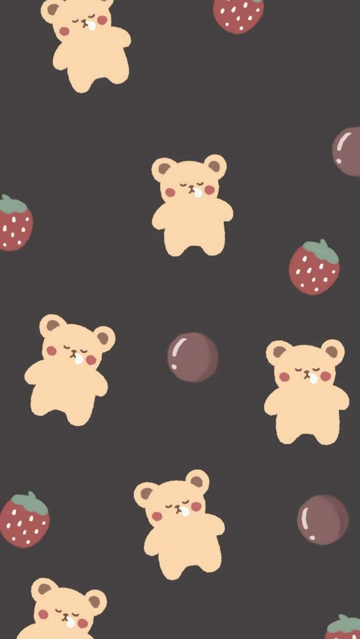 Cute Teddy Bear Aesthetic Wallpaper - Janainataba