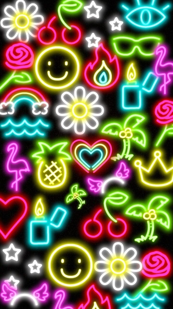 Neon wallpaper shared by Pink_princess .weheartit.com