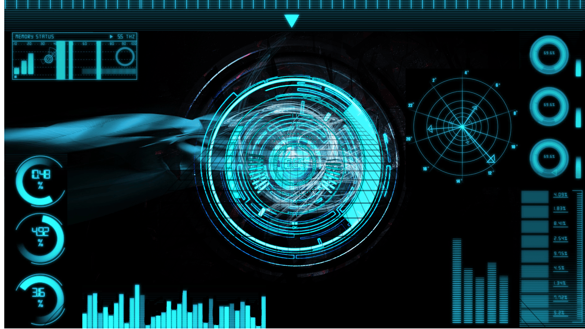 Futuristic HUD Wallpaper Free .wallpaperaccess.com