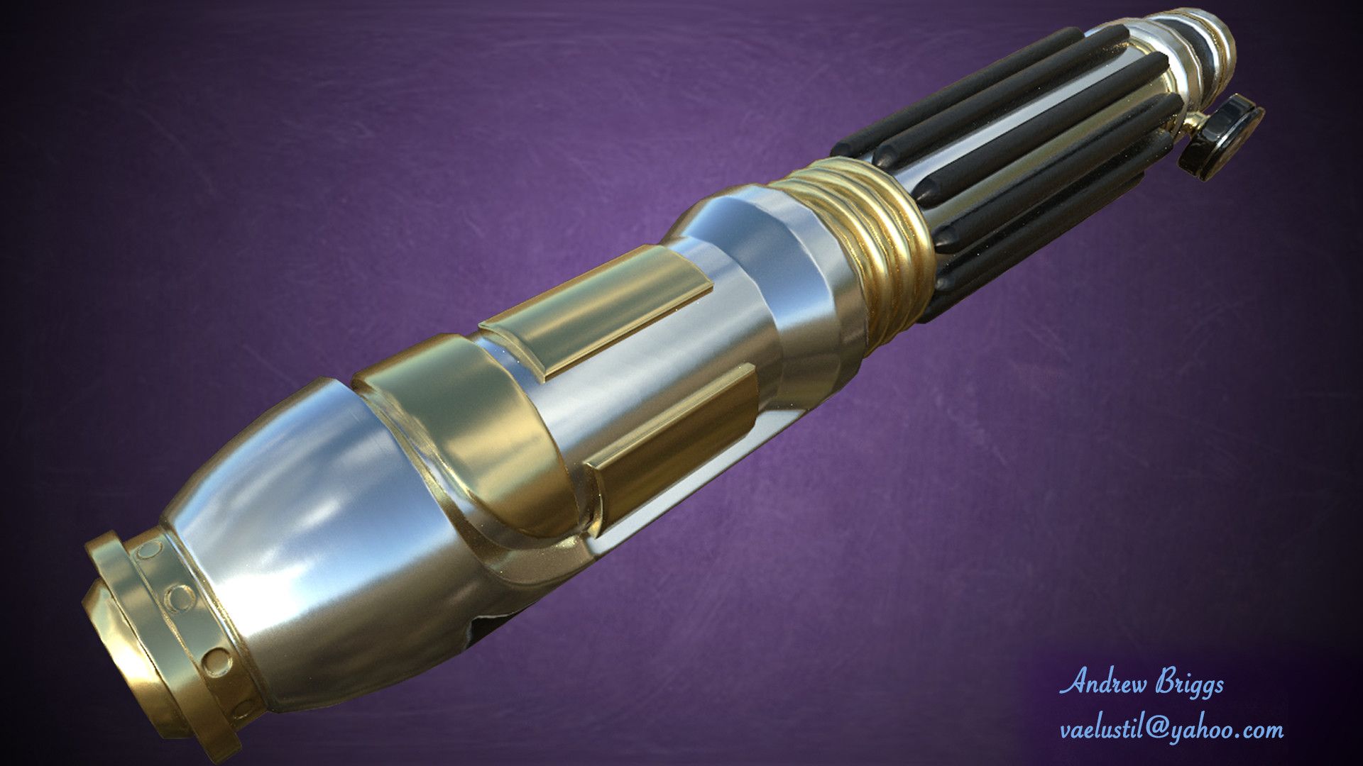 Mace Windu Lightsaber, Alex Briggsartstation.com