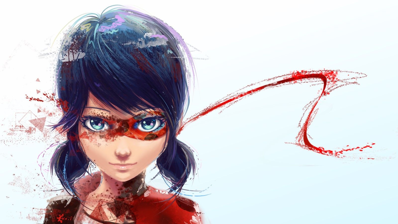 Miraculous LadyBug, Fan art, Mask .wallup.net