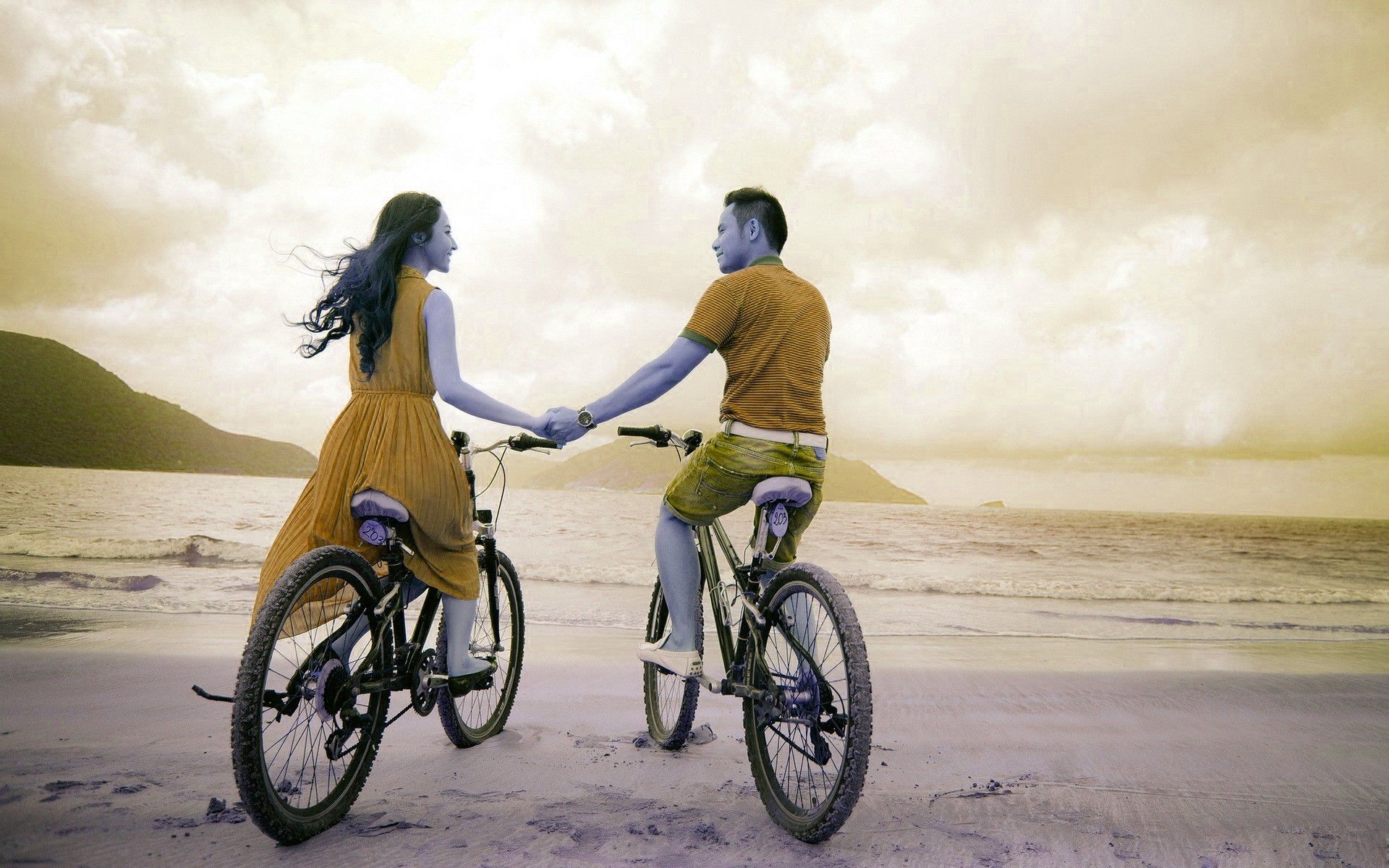 Girl, Boy With Bicycles HD Wallpaper .wallpapertip.com