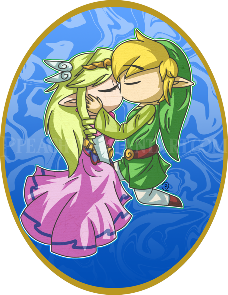 Zelda Toon Link And Zelda Kiss .pngkit.com