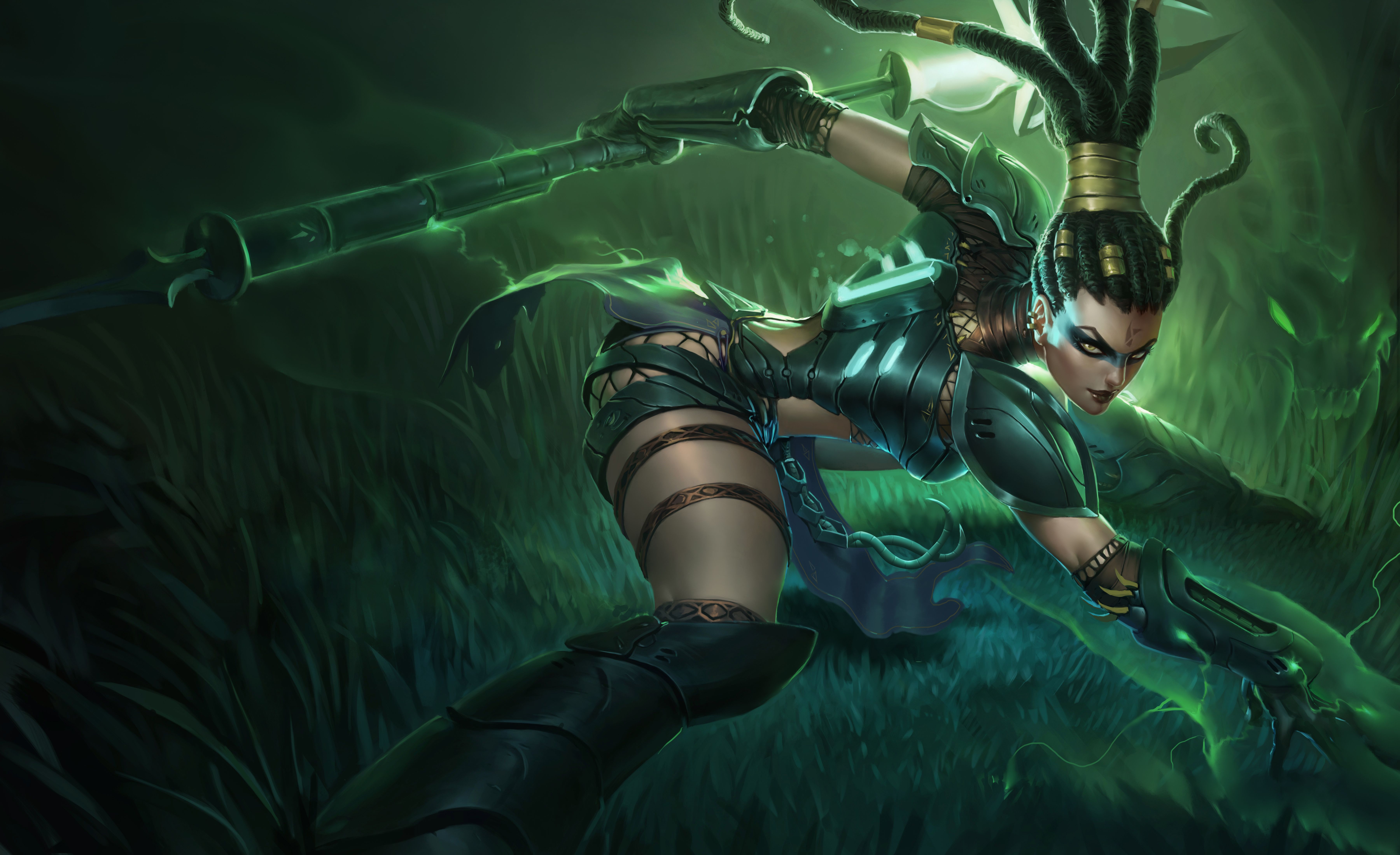Headhunter Nidalee League Of Legends 8k .hdqwalls.com