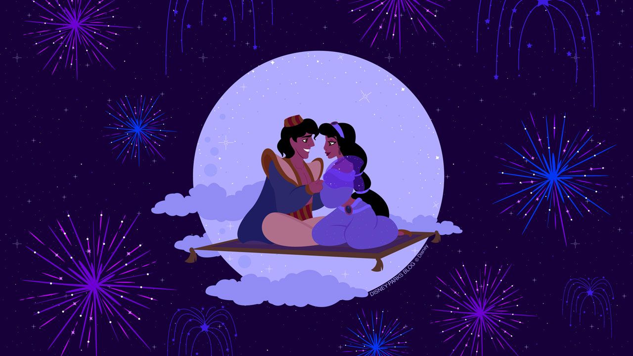 Aladdin And Jasmine New Years .wallpapertip.com