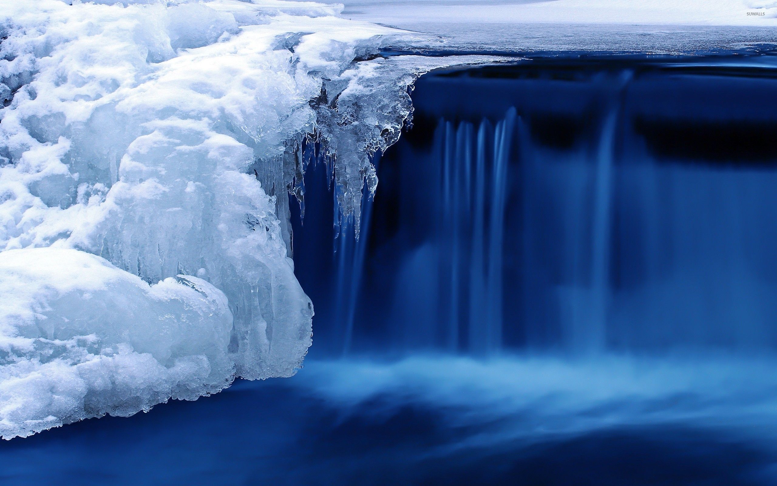 Frozen waterfall wallpaper wallpaper