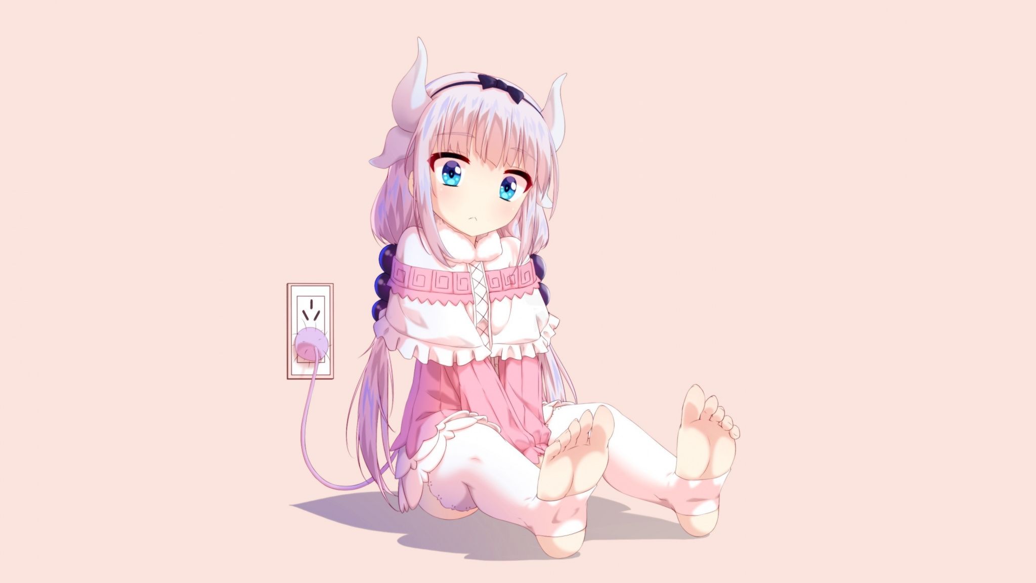 Kanna Kamui, Kobayashi San Chi No Maid Dragon, Cute, Loli HD Wallpaper