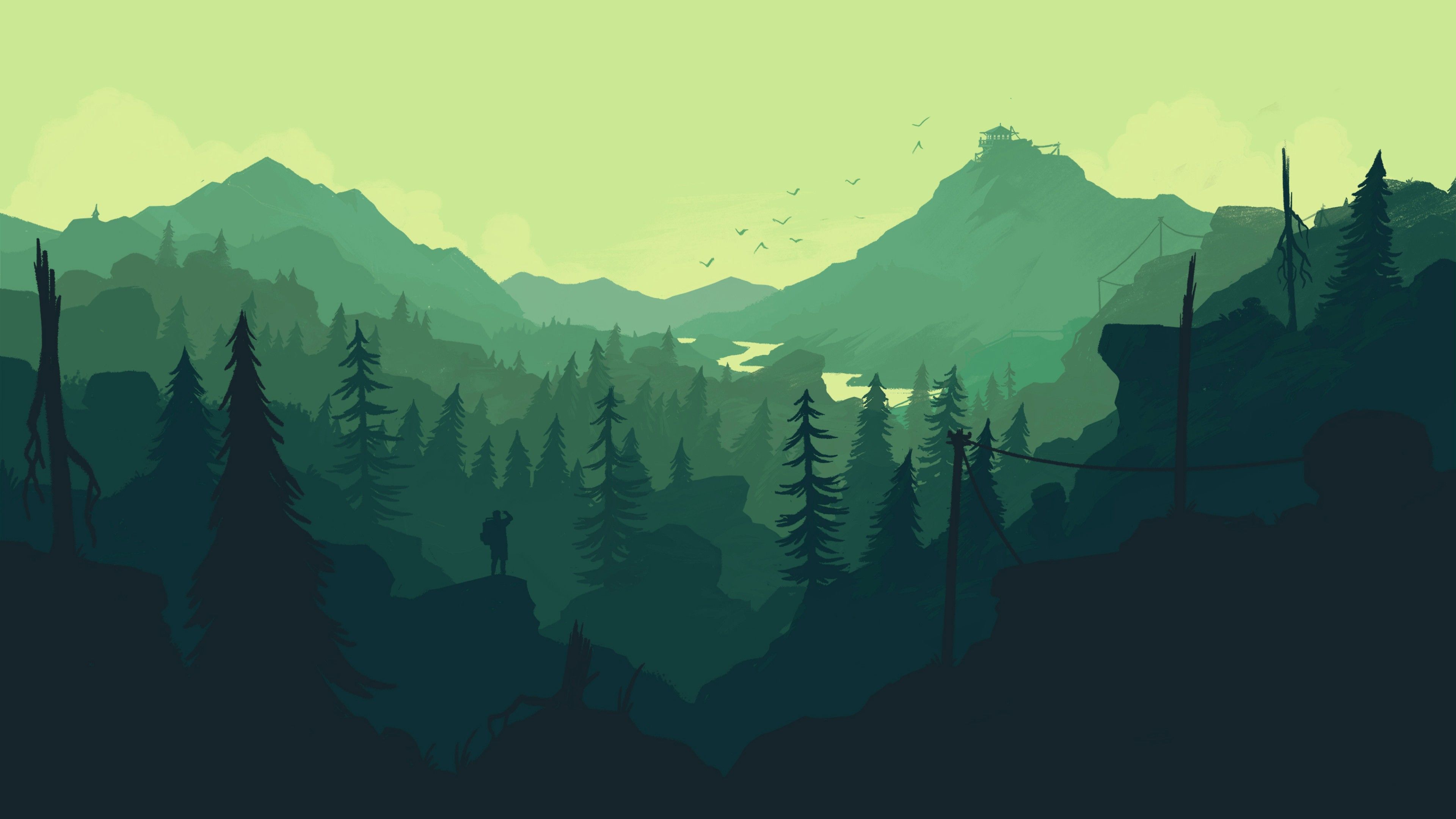GREEN THEMED MINIMALIST WALLPAPERS FOR .com