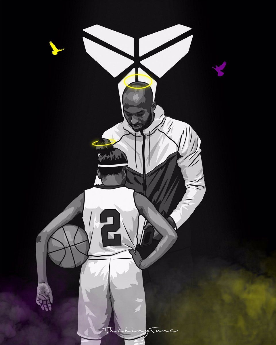 [22++] Stunning Kobe And Gigi Cartoon Wallpapers